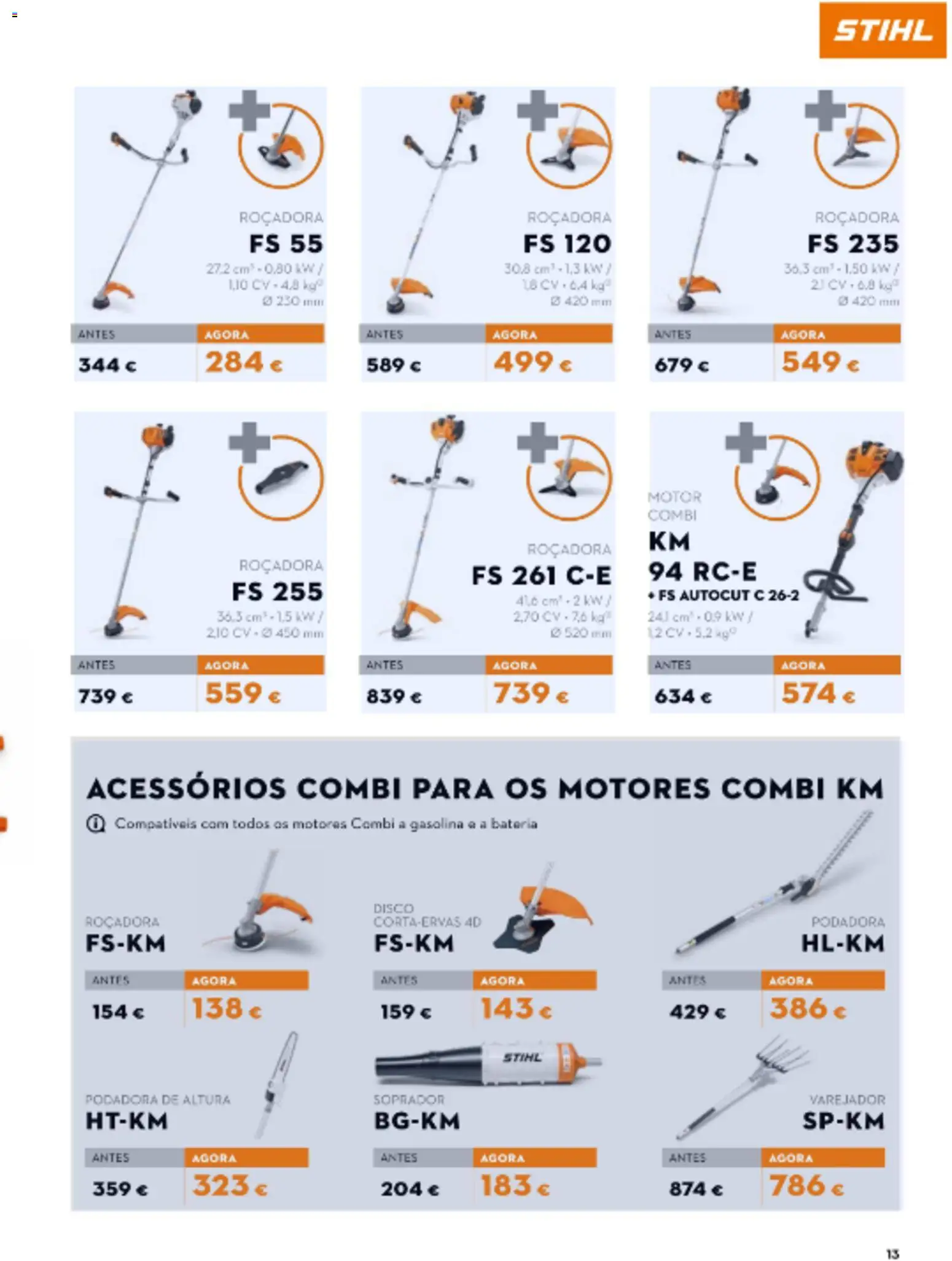 Stihl Outono Catálogo │ válido de 28/09/2026 | Página: 13 | Produtos: Roçadora, Bateria
