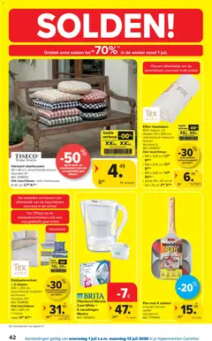Pan met 4 vakken inclusief silicone spatel, Pan met 4 vakken en spatel - Voorbeeld van een folder van Carrefour, geldig van 01/07/2026 | Pagina: 42