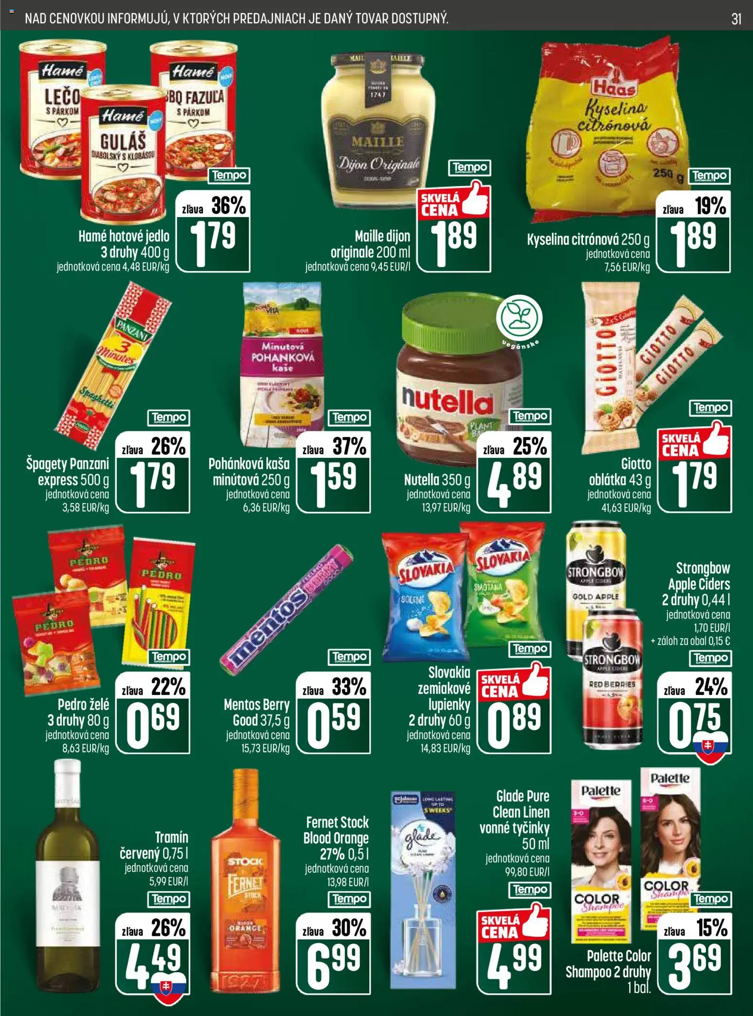 Nové COOP Jednota akcie – leták je platný od 04.06.2026 | Strana: 31