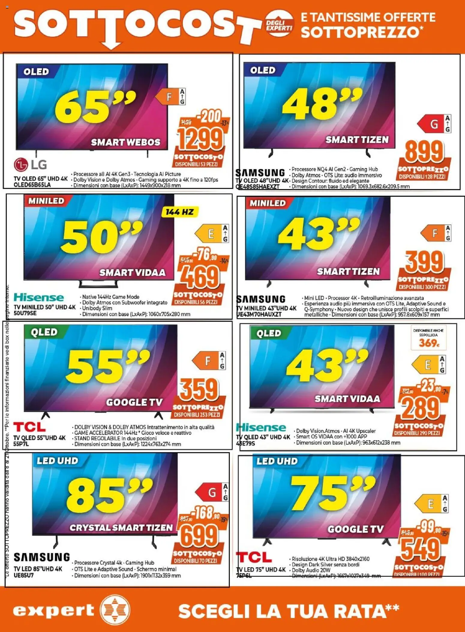 Volantino Expert del 08/10/2026 | Pagina: 2 | Prodotti: TV, Audio, Gioco, Samsung