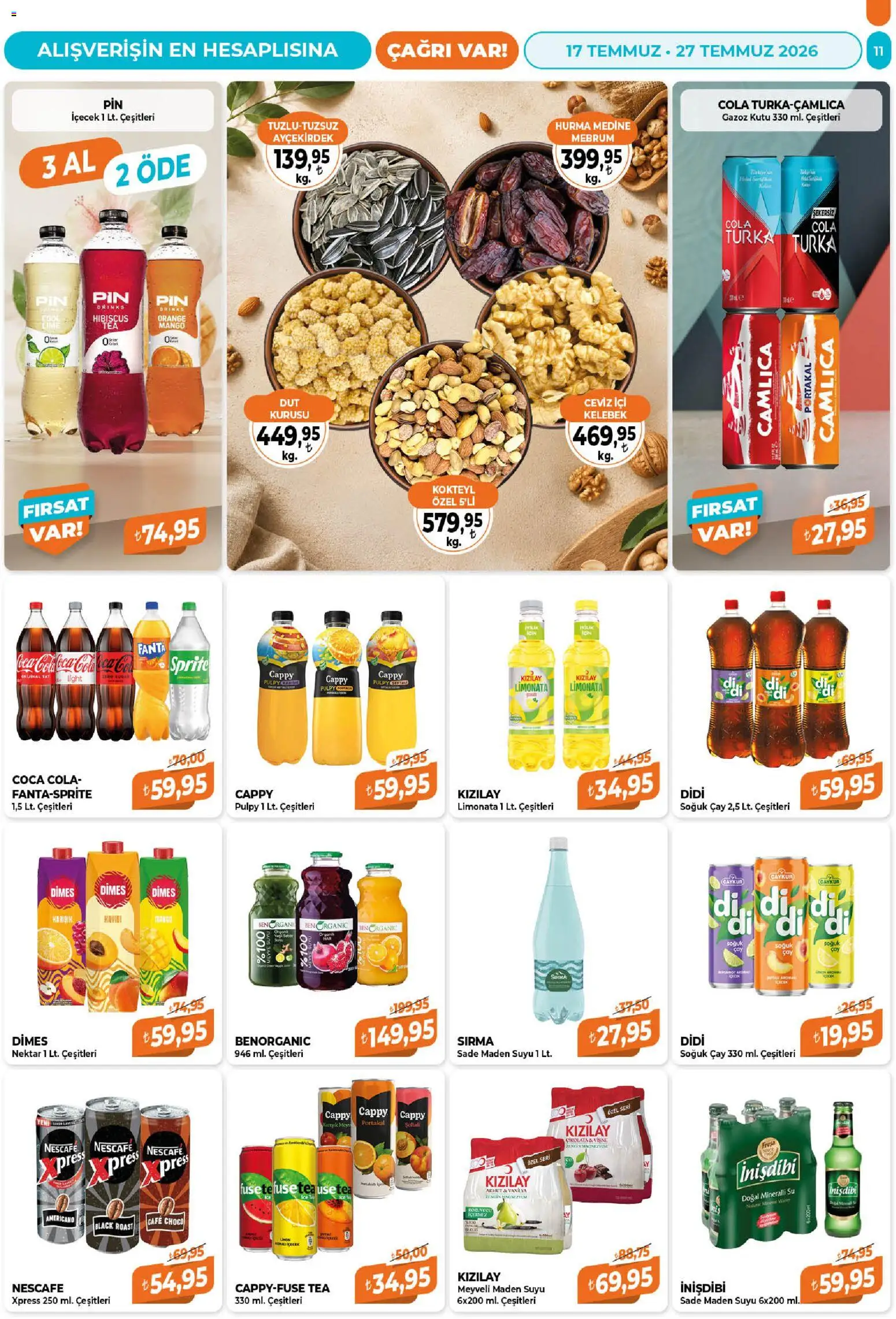 Çağrı Market Katalog - 17 Temmuz 2026 tarihinden itibaren geçerlidir | Sayfa: 11