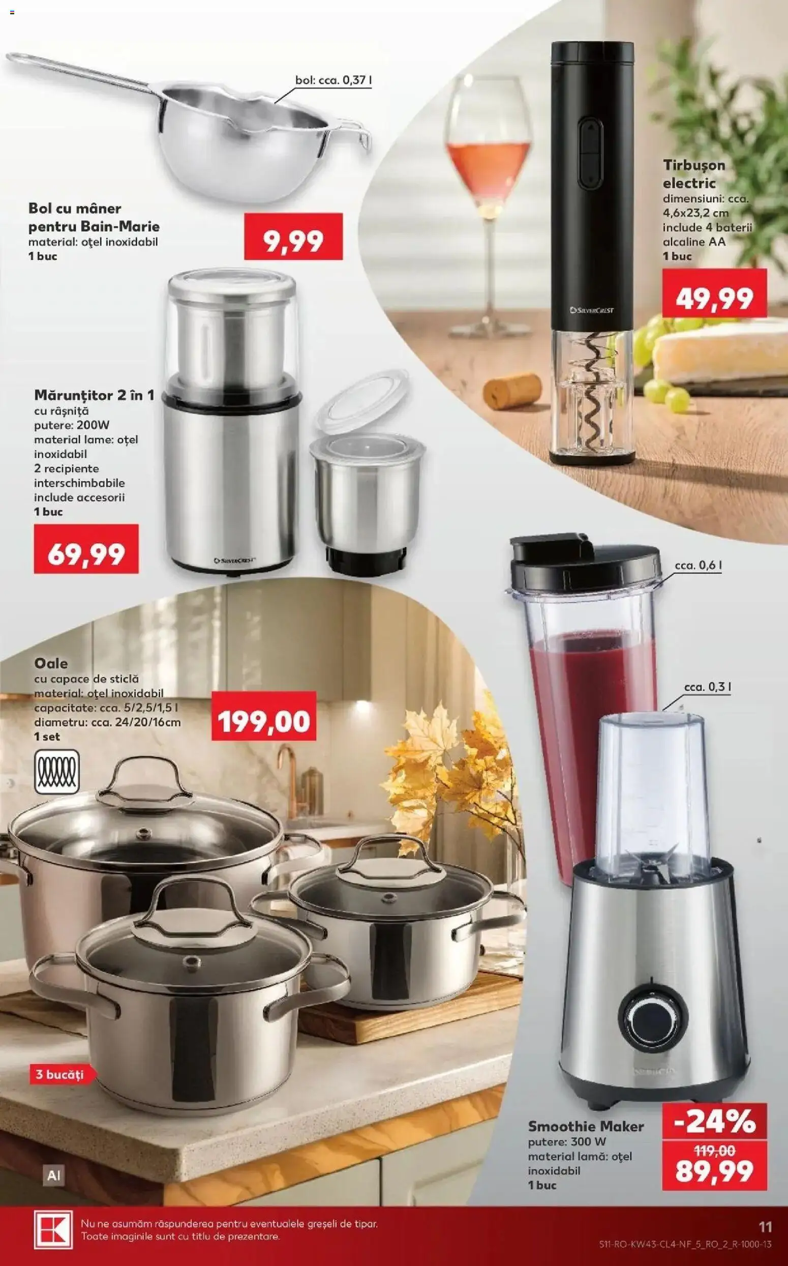 Kaufland Alba Iulia 21.10.2026 - Revista si Oferta | Pagină: 11 | Produse: Bol, Mâner, Baterii, Smoothie