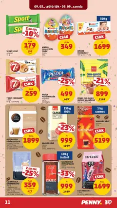 CAFE FREI 3IN1*, 2-féle 20 x 17 g, 4997 Ft/kg - amely érvényes a következő dátumtól: 2026.09.03. | Oldal: 11