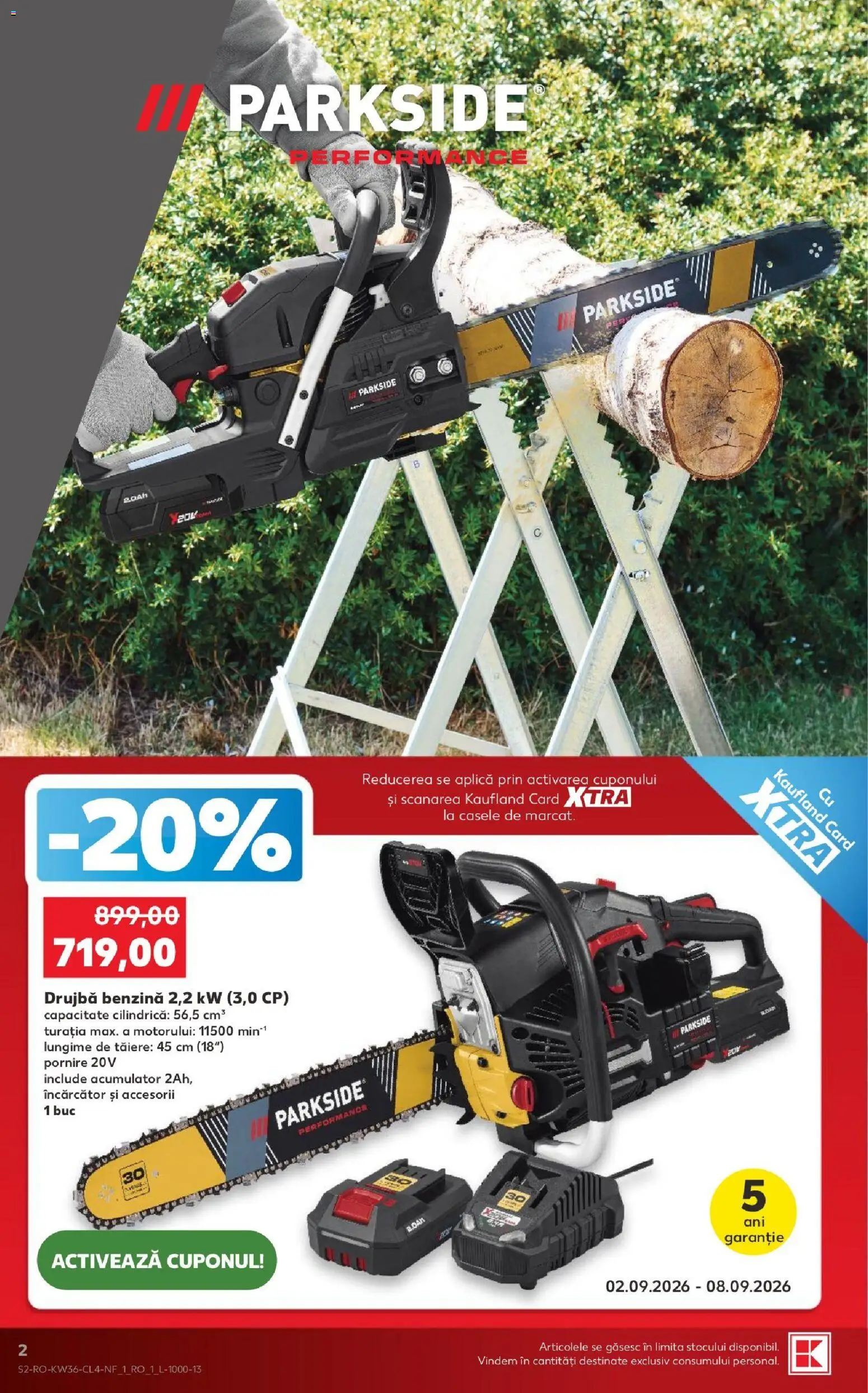 Noul catalog Kaufland – valabil de la 02.09.2026 | Pagină: 2 | Produse: Încărcător, Aplică, Parkside