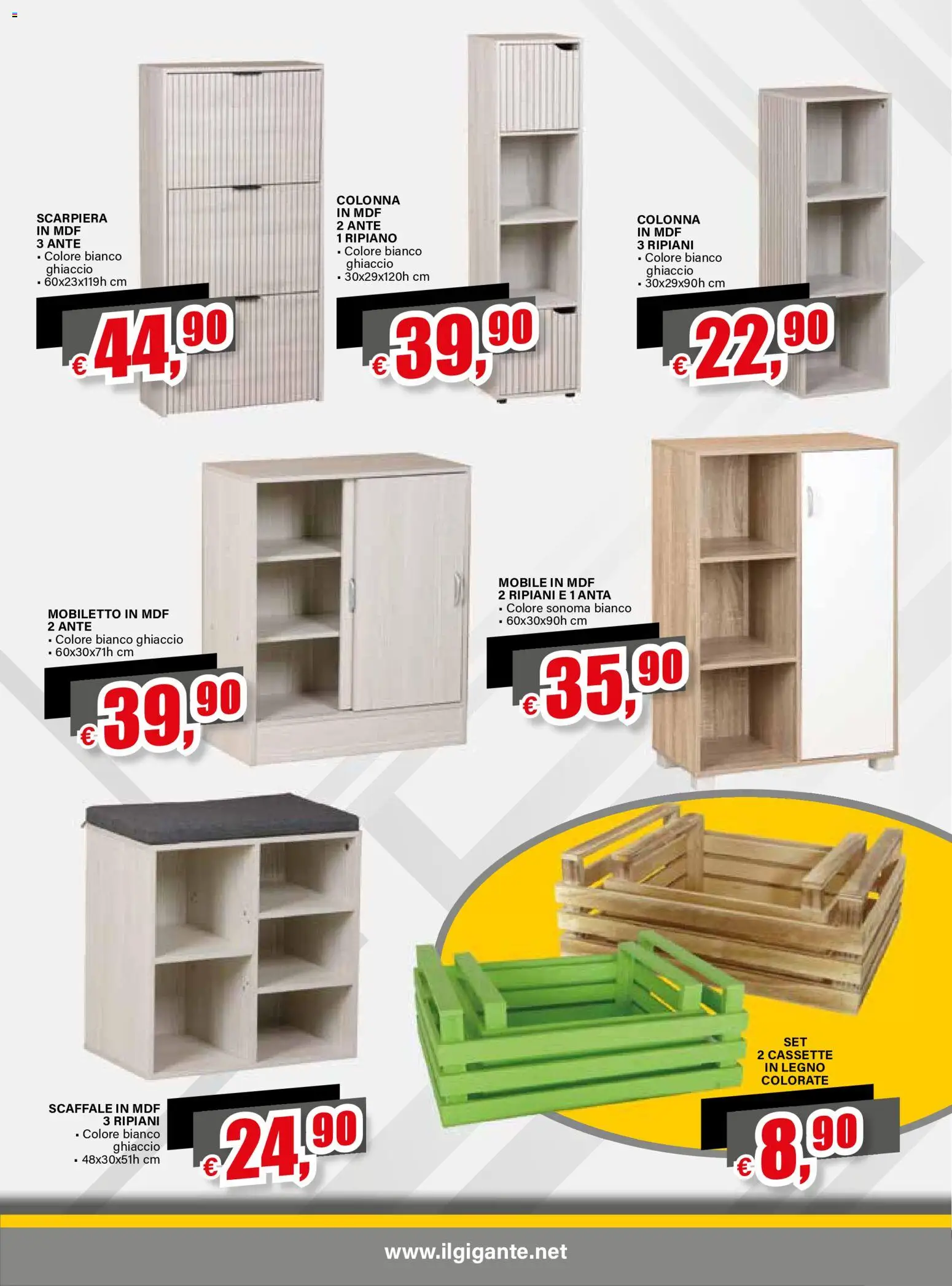 Volantino Il Gigante del 16/07/2026 | Pagina: 27 | Prodotti: Ripiano, Mobile, Scaffale, Scarpiera