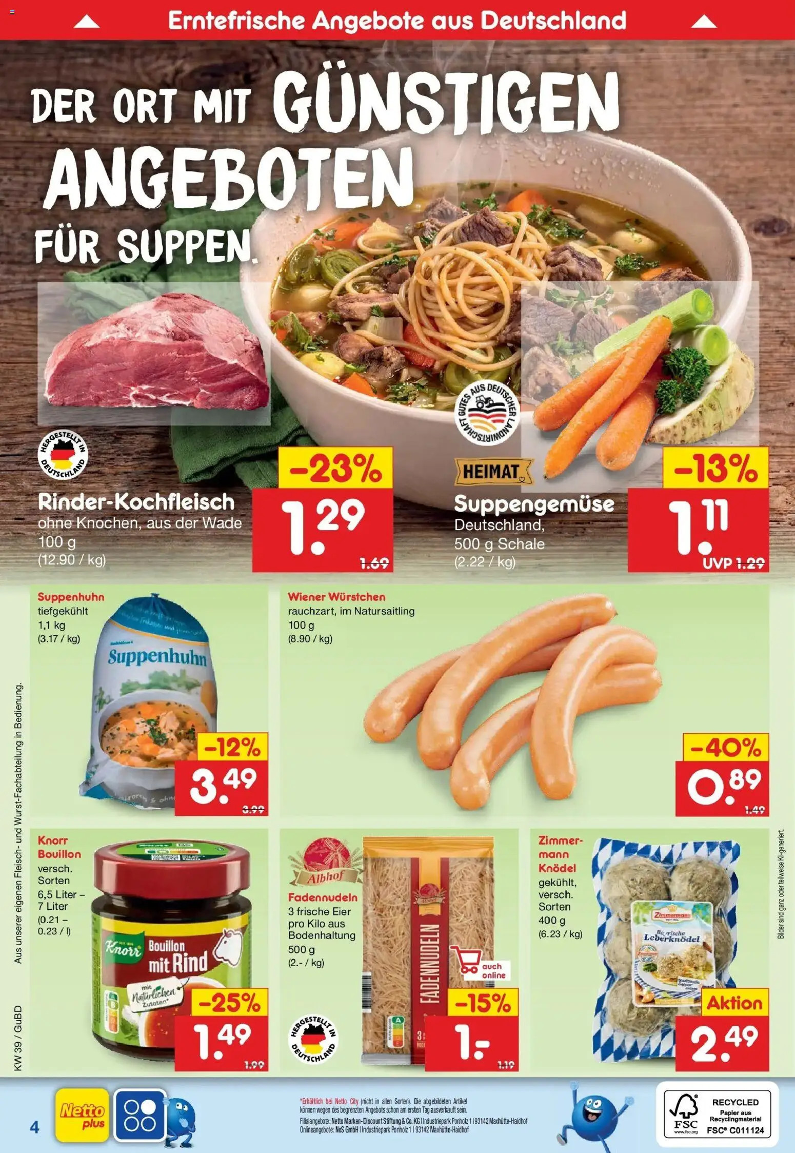 Netto Marken-Discount Prospekt Augustusburg – gültig ab 21.09.2026 | Seite: 7 | Produkte: Eier, Knorr, Bilder, Fleisch