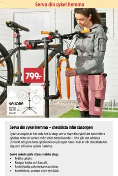 Jula erbjudanden - Förhandsvisning av reklamblad från butik Jula aktuell från 26.02.2026 | Sida: 42 | Produkter: Cykel, Pumpa