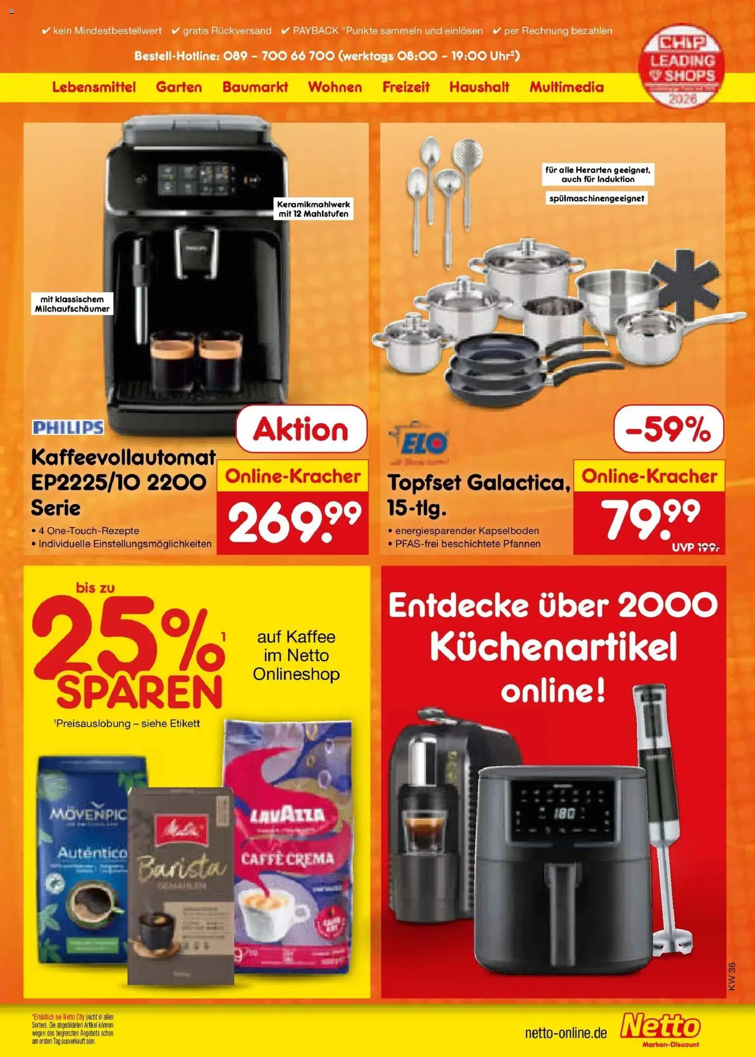 Netto Marken-Discount Prospekt Metten – gültig ab 31.08.2026 | Seite: 64 | Produkte: Philips, Lavazza, Kaffee, Kaffeevollautomat