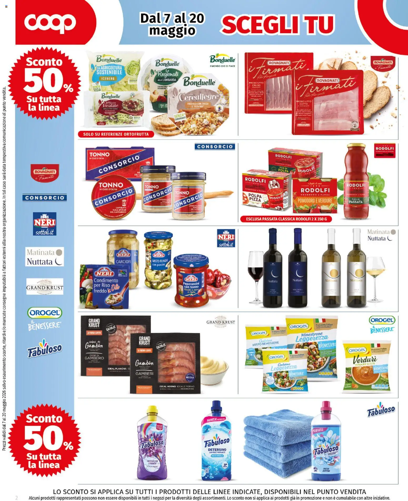 Volantino COOP del 07.05.2026 | Pagina: 2 | Prodotti: Riso, Pomodoro, Prosciutto, Forno