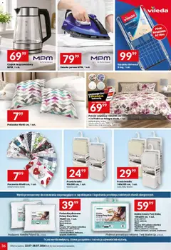 Pogląd oferty "Twój Market gazetka" - ważna od 22.07.2026 | Strona: 36 | Produkty: Pościel, Pościel satynowa, Czajnik, Vileda