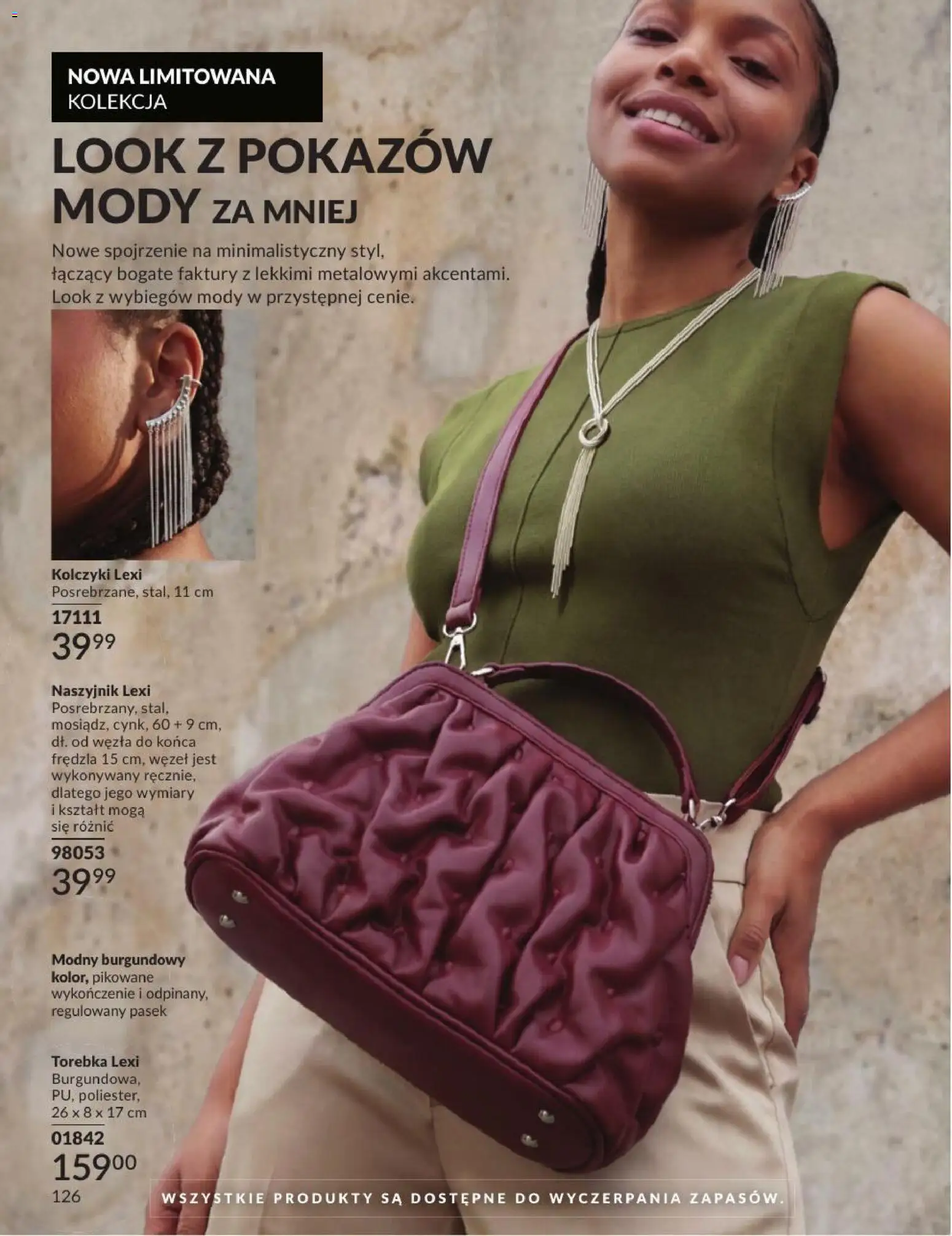 Avon Katalog 8 2026 od 01.08.2026 | Strona: 126 | Produkty: Naszyjnik, Torebka, Pasek