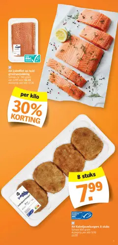 Albert Heijn Folder week / de la semaine 41 - Voorbeeld van een folder van Albert Heijn, geldig van 05/10/2026 | Pagina: 7 | Producten: Zalmfilet, Schaal