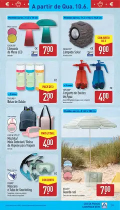 Pré-visualização Aldi folheto válido de 08.06.2026 | Página: 17 | Produtos: Agua, Bolsa, Sabão, Mesa