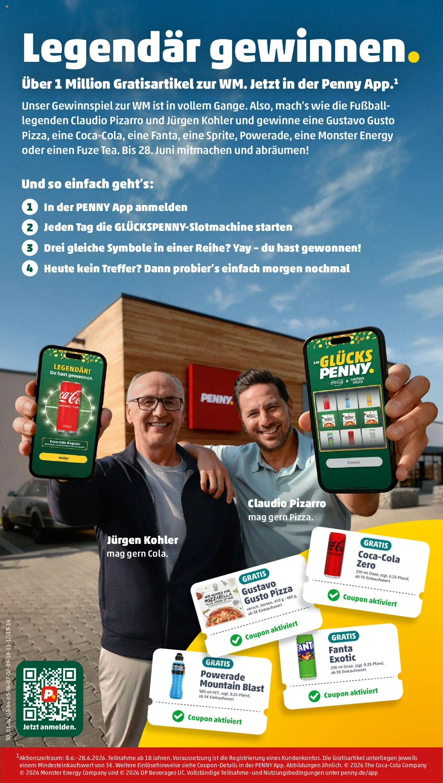Penny Prospekt – gültig ab 15.06.2026 | Seite: 32 | Produkte: Gustavo gusto, Fanta, Energy, Pizza
