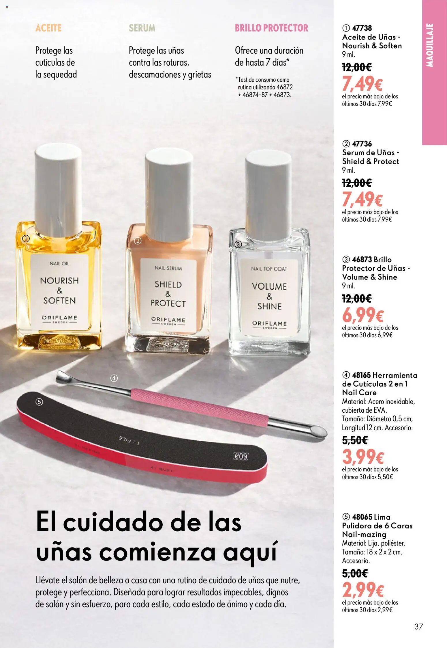 Oriflame - Catálogo Campaña 11 │ válido desde el 05/08/2026 | Página: 37 | Productos: Maquillaje, Lima, Sérum, Aceite