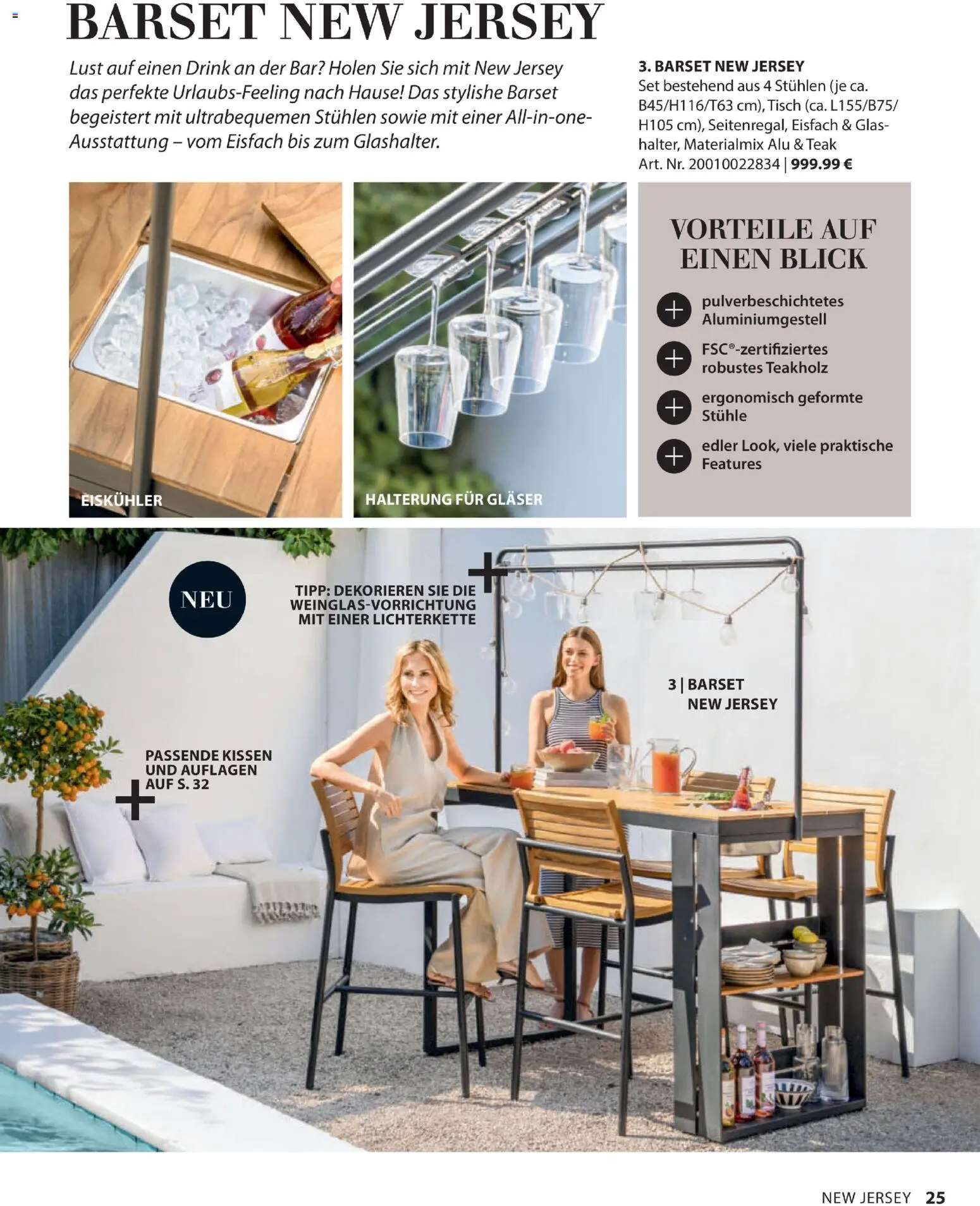 Dehner Gartenmöbel Trends 2026 – gültig ab 29.01.2026 | Seite: 25 | Produkte: Kissen, Tisch