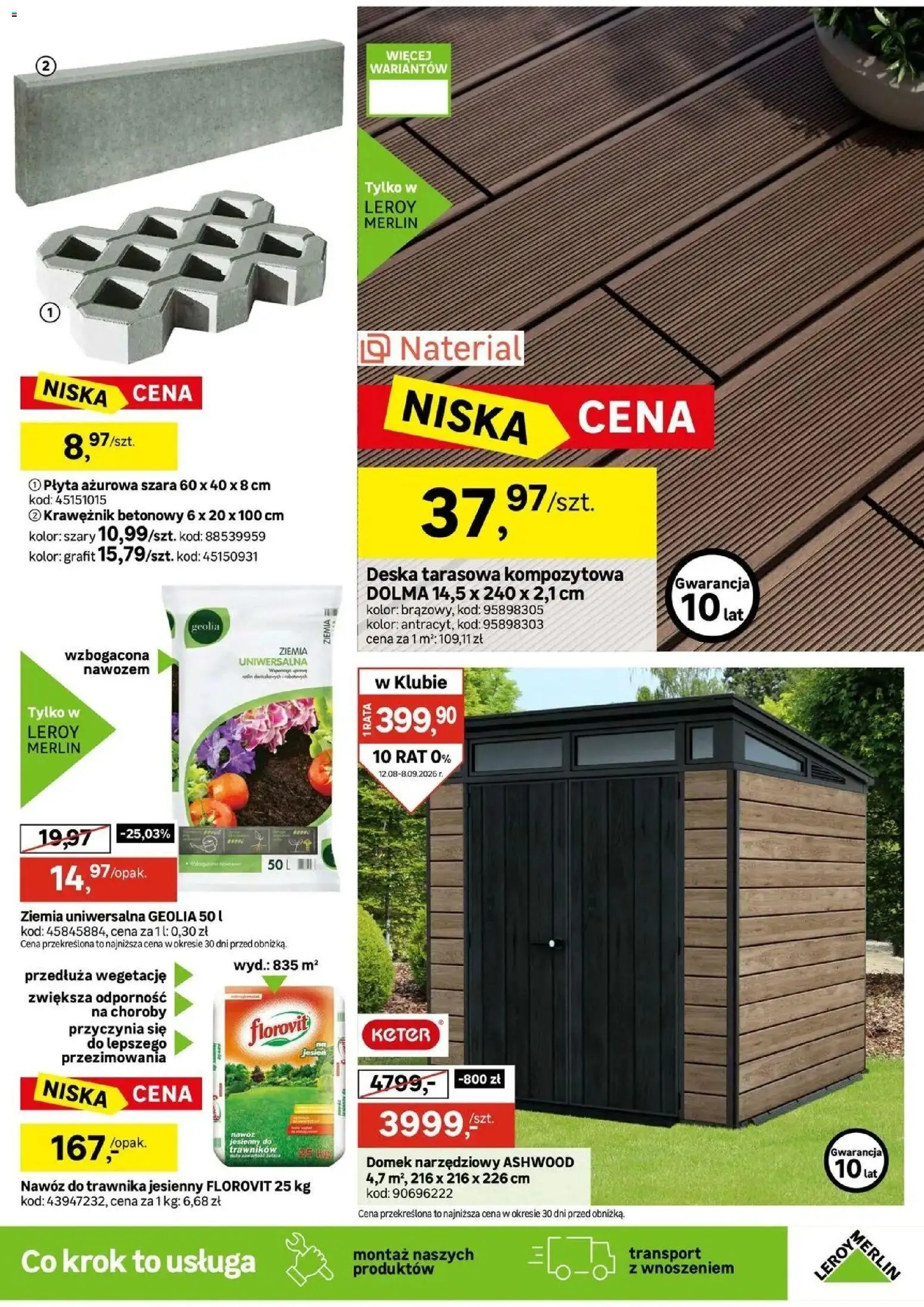 Leroy Merlin gazetka od (12.08.2026 - 08.09.2026) | Strona: 25 | Produkty: Ziemia uniwersalna, Ziemia, Nawóz