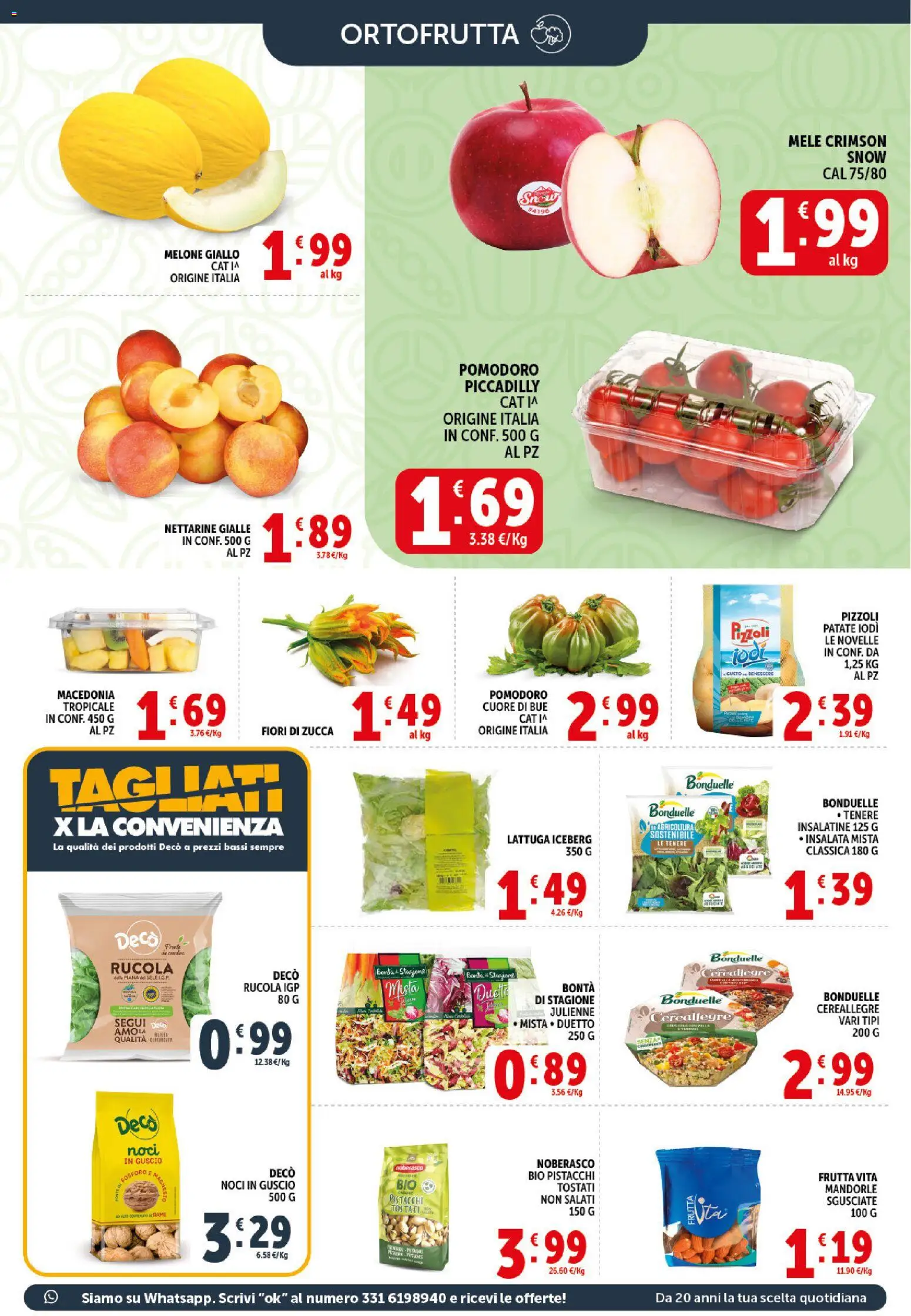 Volantino Decò del 20.05.2026 | Pagina: 5 | Prodotti: Mele, Patate, Pomodoro, Melone