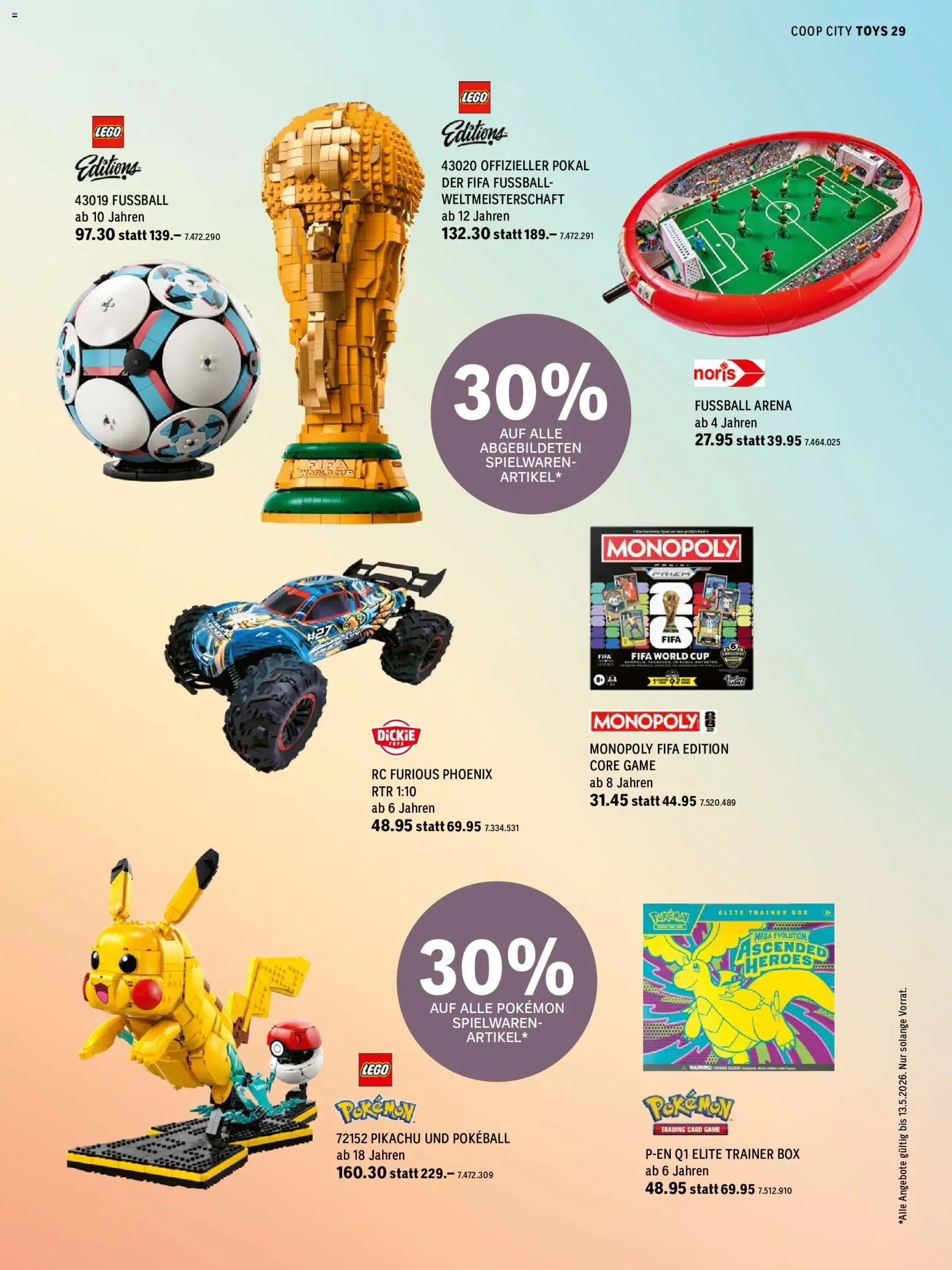 Coop City aktionen – gültig ab 01.05.2026 | Seite: 29 | Produkte: Box, Fußball