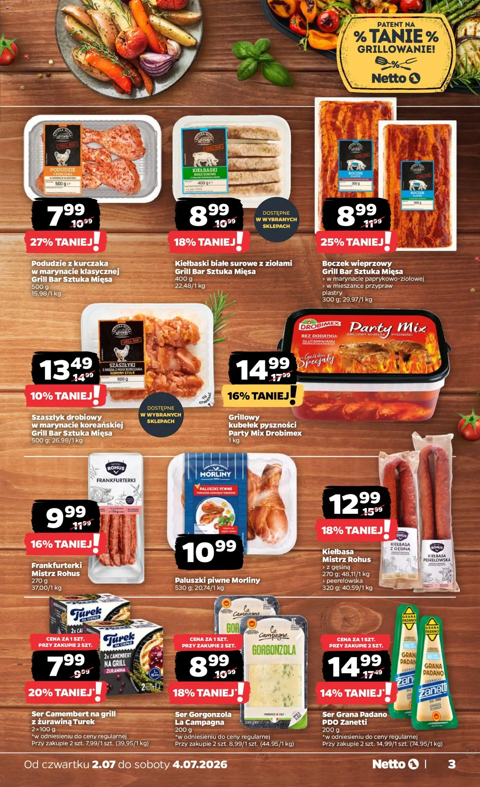 Netto gazetka od czwartku spożywcza od 02.07.2026 | Strona: 3