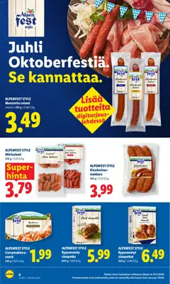 Lidl-mainoslehti voimassa 10/09/2026 alkaen | Sivu: 8 | Tuotteet: Makkara, Salami