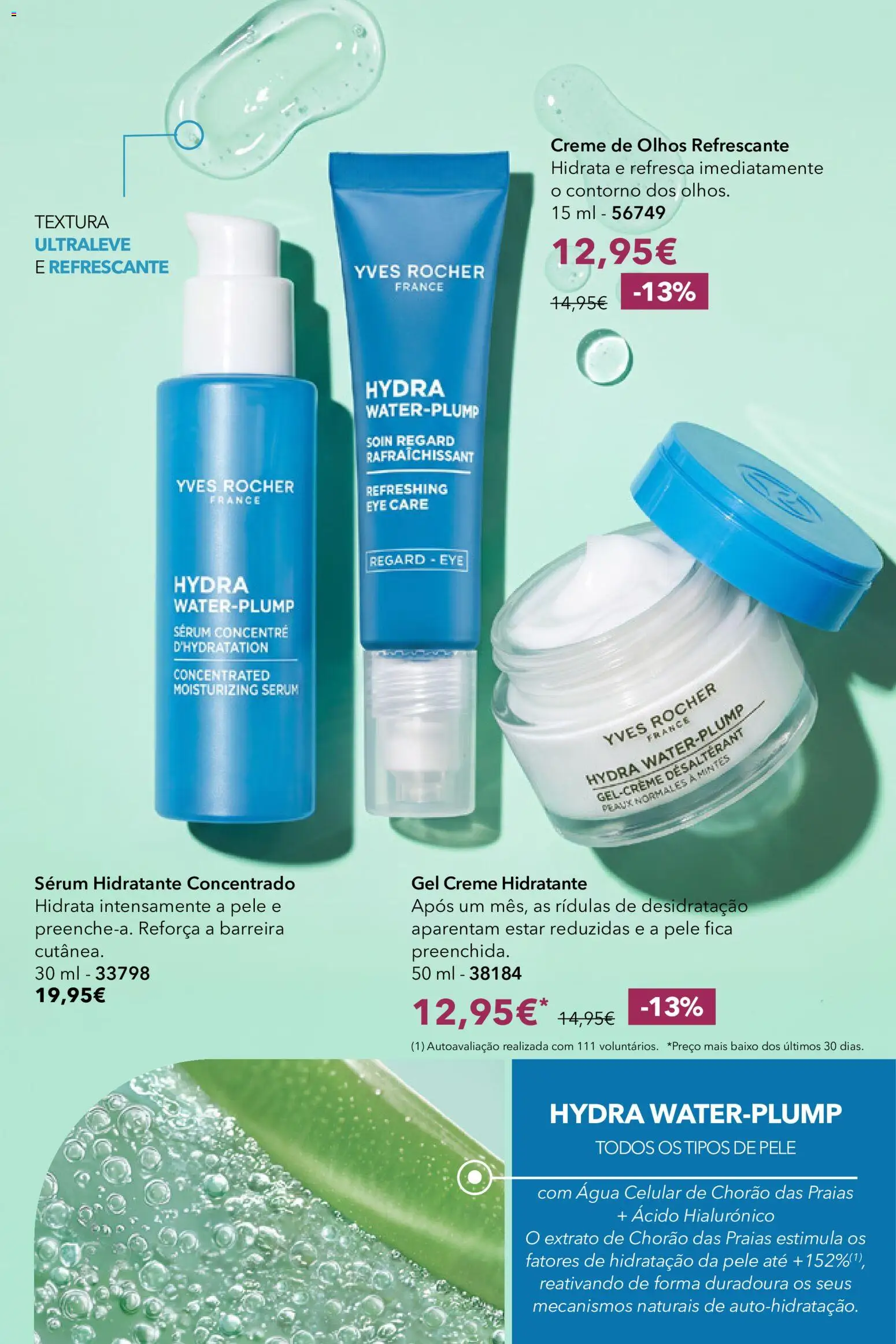 Yves Rocher Catalogo 13 │ válido de 21/10/2026 | Página: 33 | Produtos: Agua, Creme hidratante, Sérum, Creme