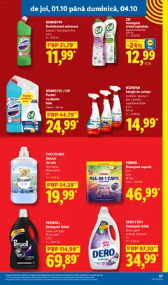 Ofertele Lidl valabile de la 28.09.2026 | Pagină: 57 | Produse: Detergent Capsule, Balsam, Detergent, Balsam de rufe