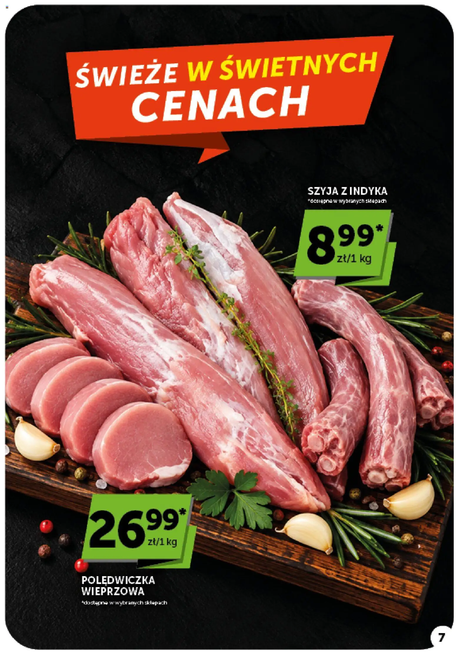 Groszek gazetka od 08.10.2026 | Strona: 7 | Produkty: Polędwiczka wieprzowa