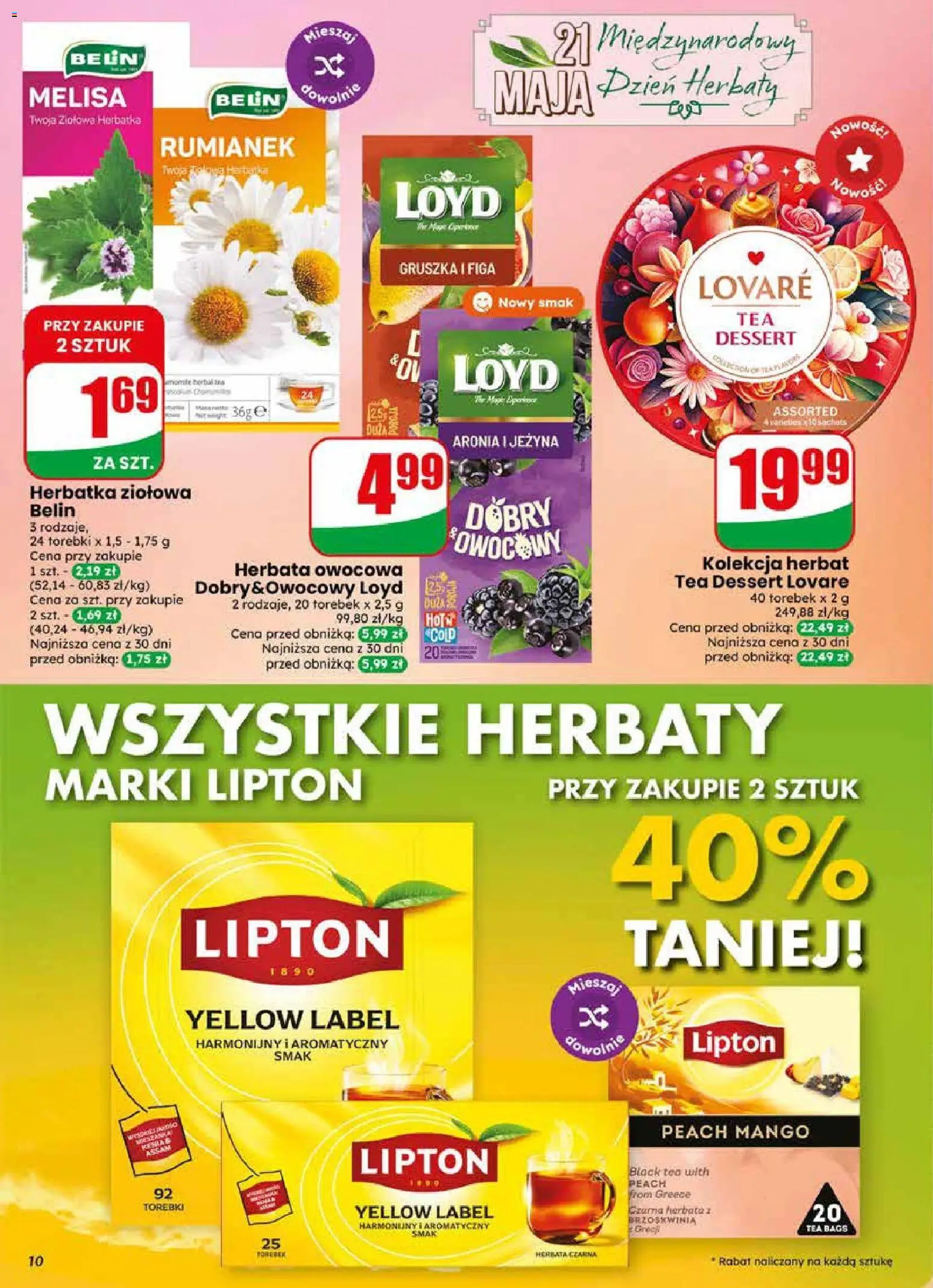 Dino gazetka od 20.05.2026 | Strona: 10 | Produkty: Mango, Brzoskwinia, Herbata, Melisa