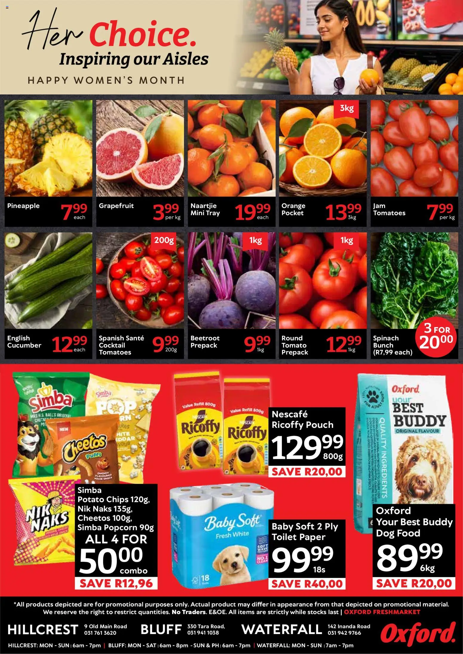 New Oxford Freshmarket catalogue – valid from 29/08/2026 | Page: 2 | Products: Tomatoes, Popcorn, Chips, Toilet paper