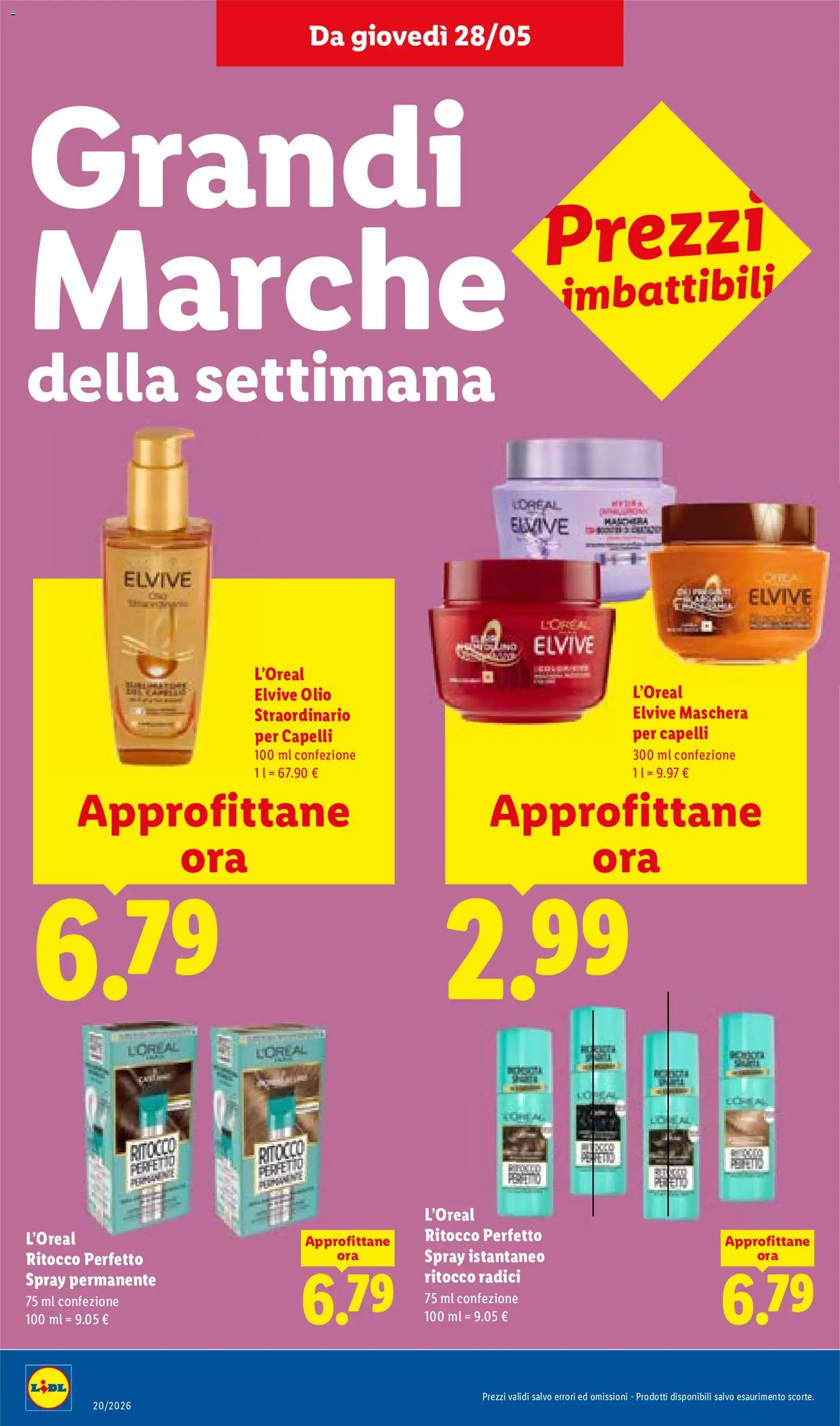 Volantino Lidl del 28.05.2026 | Pagina: 20 | Prodotti: Maschera per capelli, Maschera, Olio
