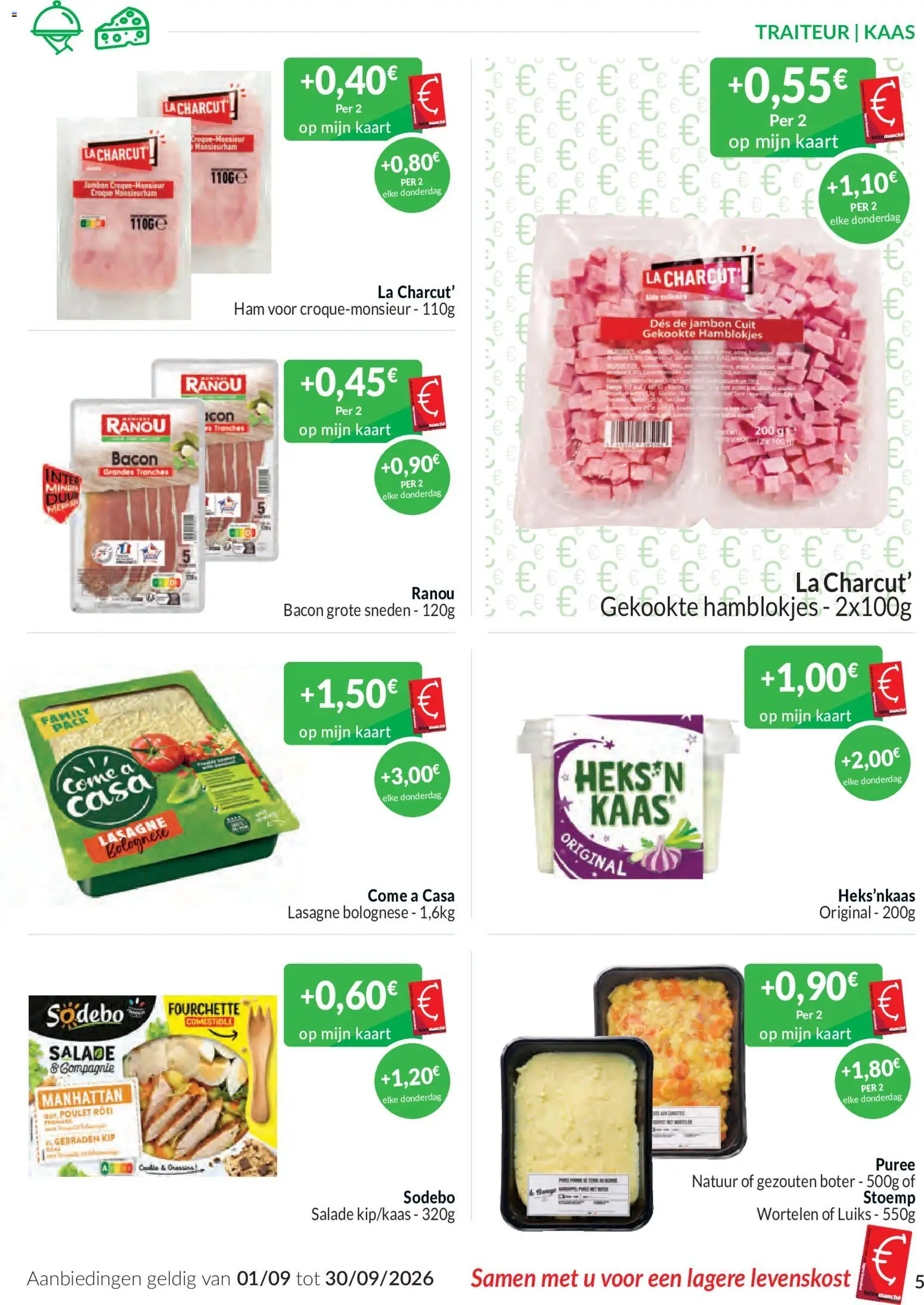 {H1} | Pagina: 5 | Producten: Lasagne, La, Kip, Wortelen