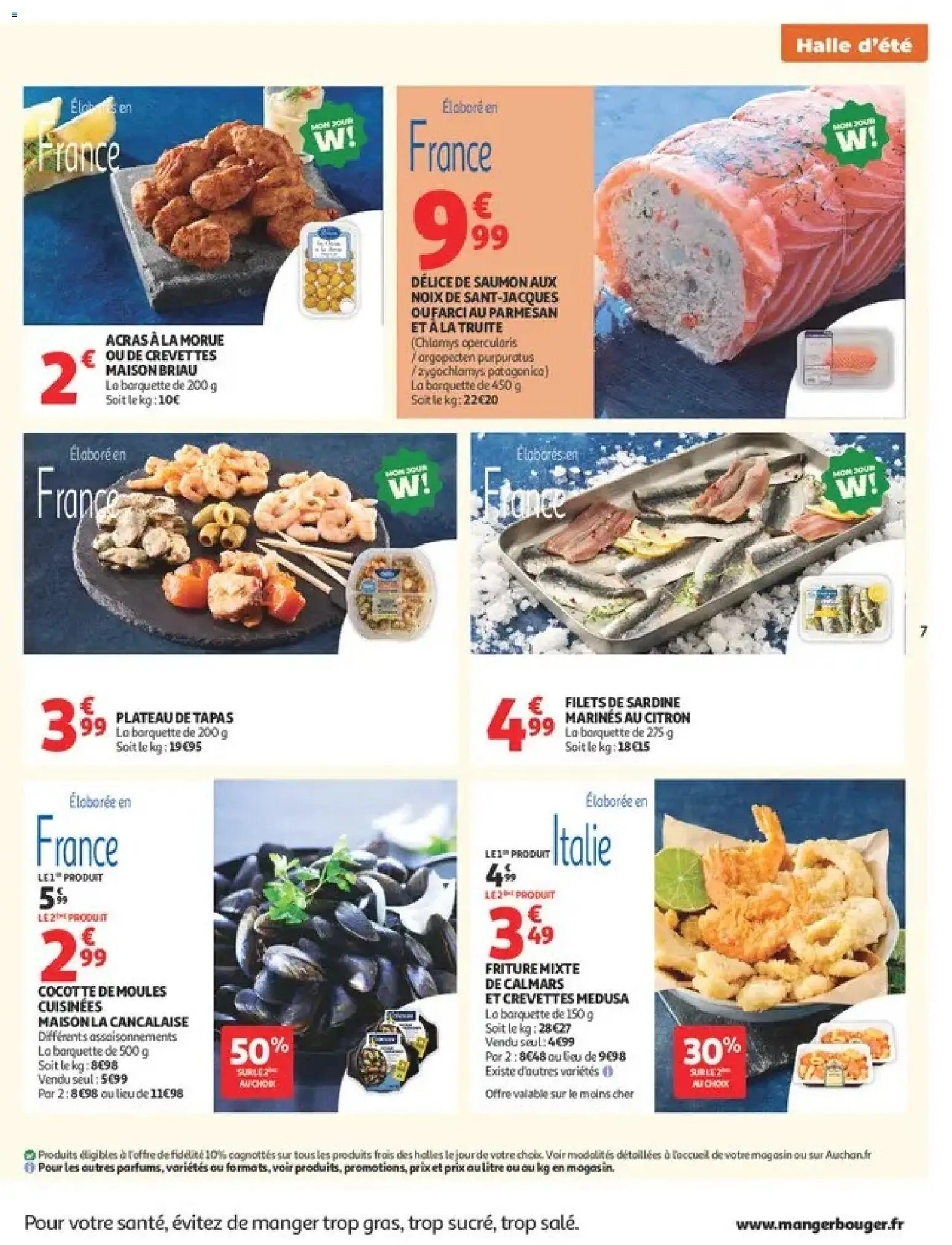 {H1} | Page: 7 | Produits: Plateau, Crevettes, Parmesan, Noix