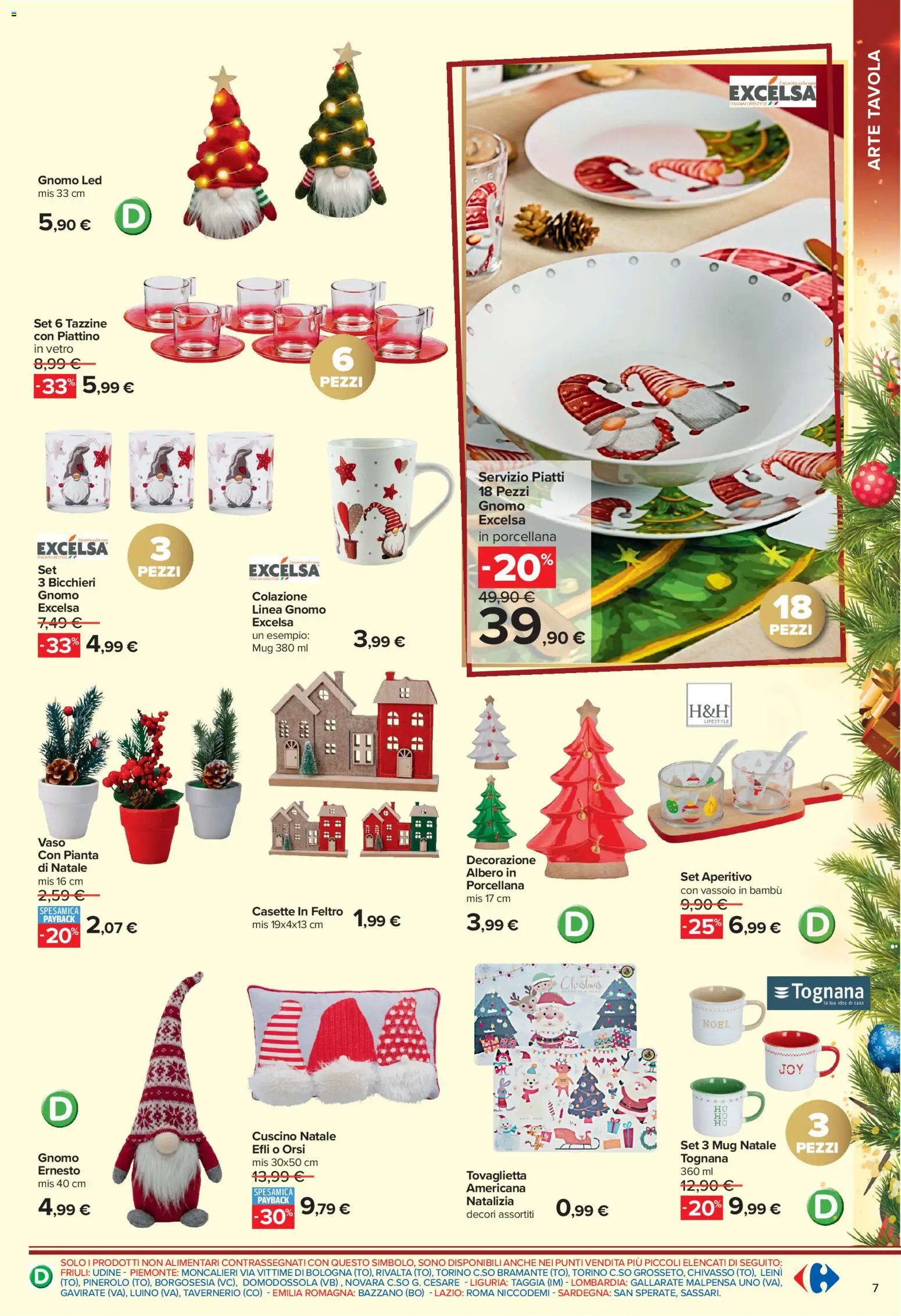 Volantino Carrefour del 02/11/2026 | Pagina: 7 | Prodotti: Piatti, Cuscino, Vaso, Aperitivo
