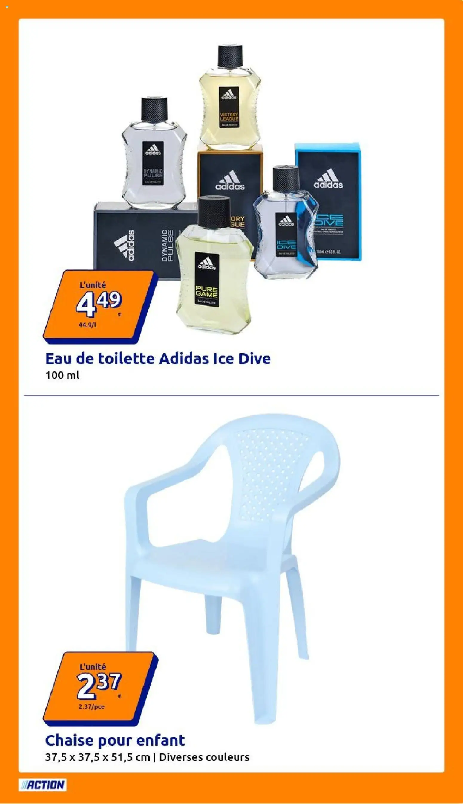 {H1} | Page: 27 | Produits: Adidas, Eau de toilette, Chaise