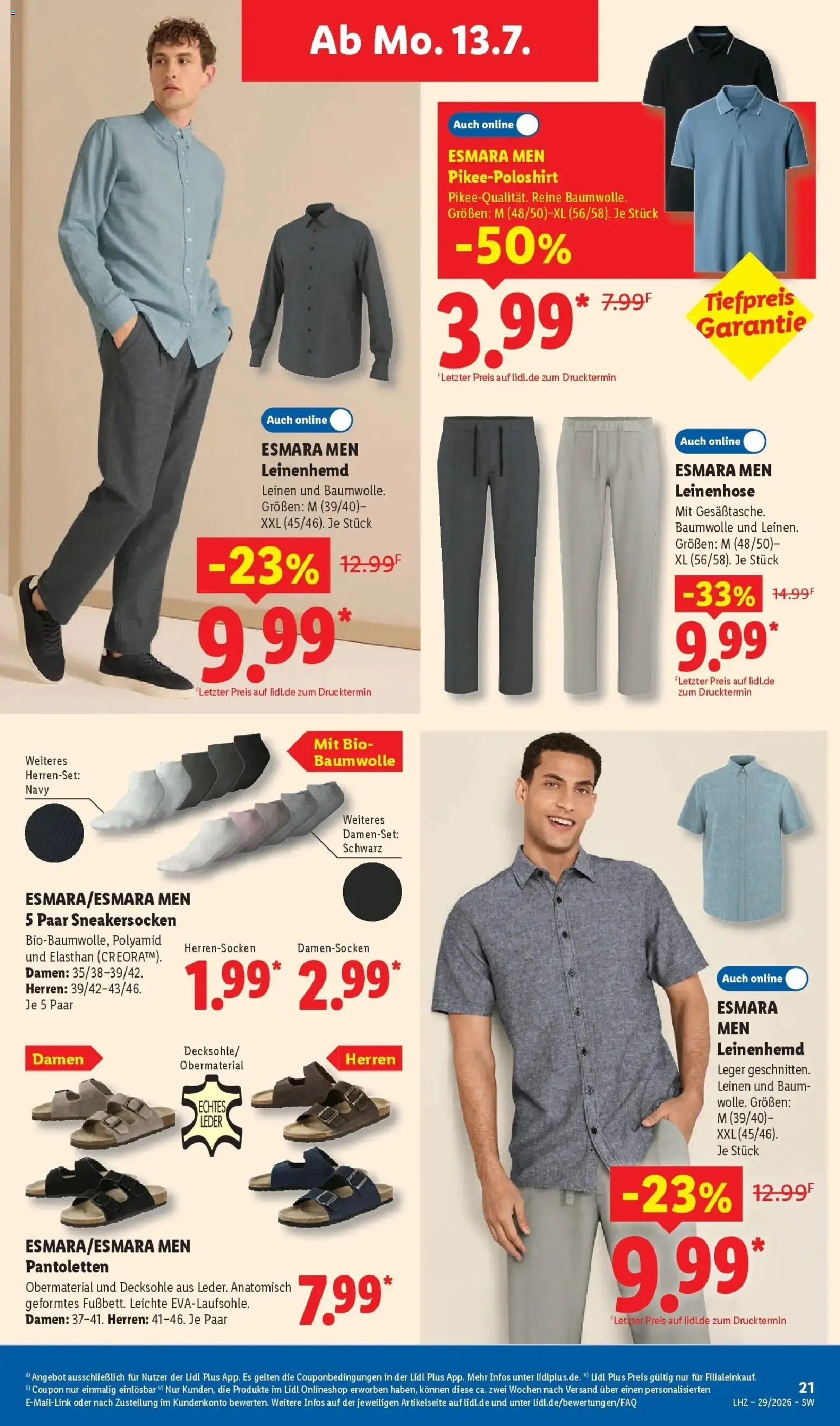 Lidl Prospekt Villingen-schwenningen – gültig ab 13.07.2026 | Seite: 41 | Produkte: Shirt, Leinenhose