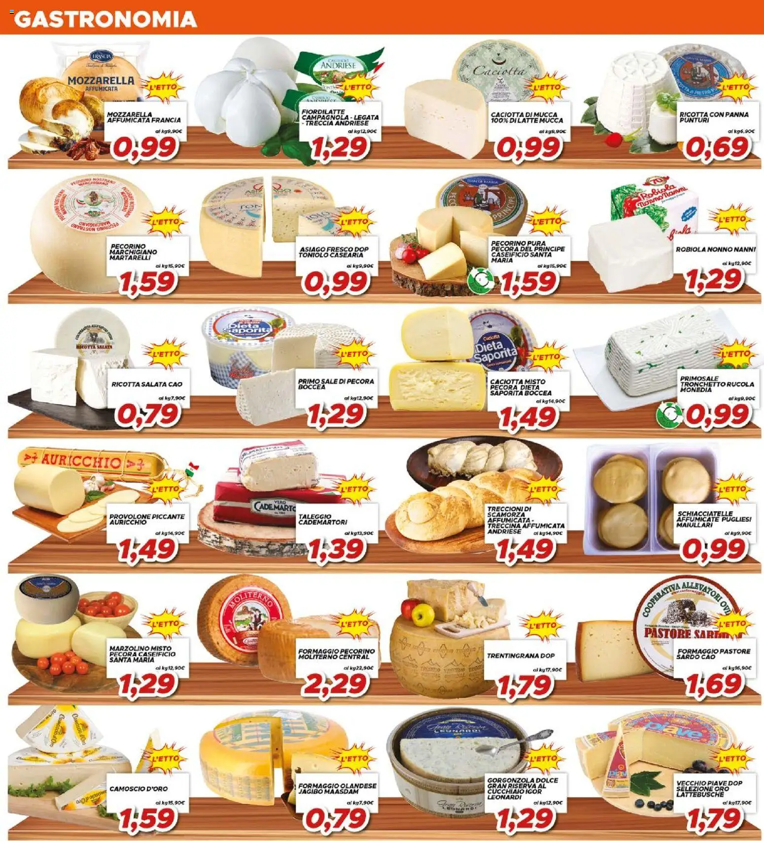 Volantino Ma Supermercati del 20.05.2026 | Pagina: 2 | Prodotti: Provolone, Mozzarella, Ricotta, Robiola