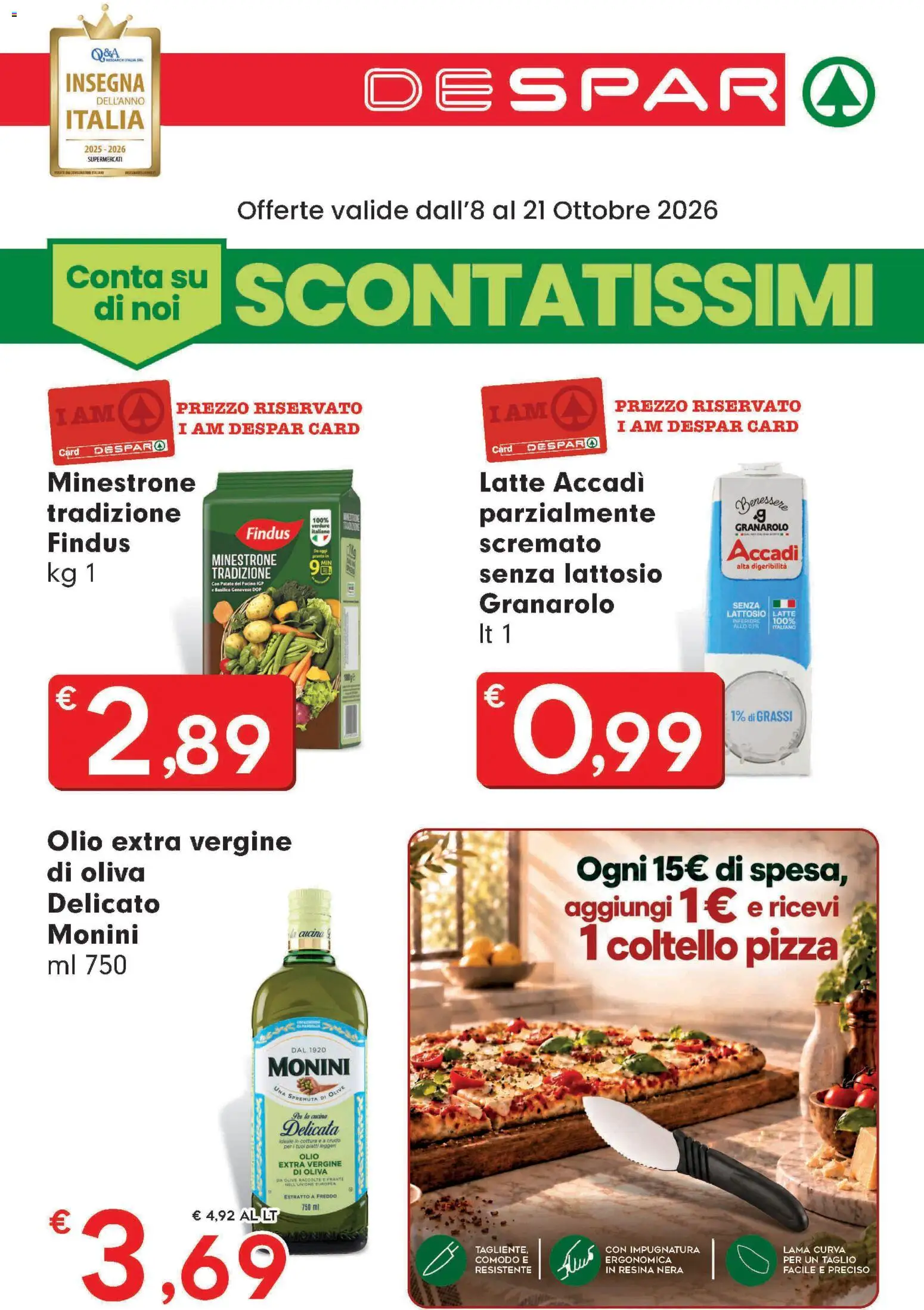 Despar Giovedì 8 Ottobre Grandi Risparmi