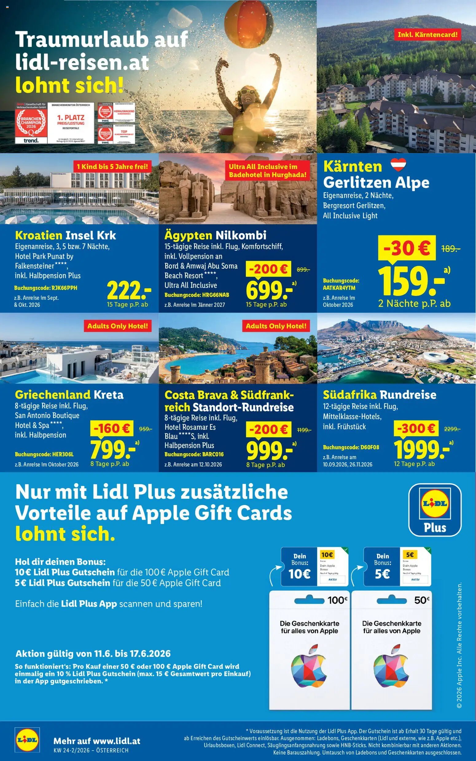 Lidl Flugblatt gültig ab 11.06.2026 | Seite: 26 | Produkte: Apple