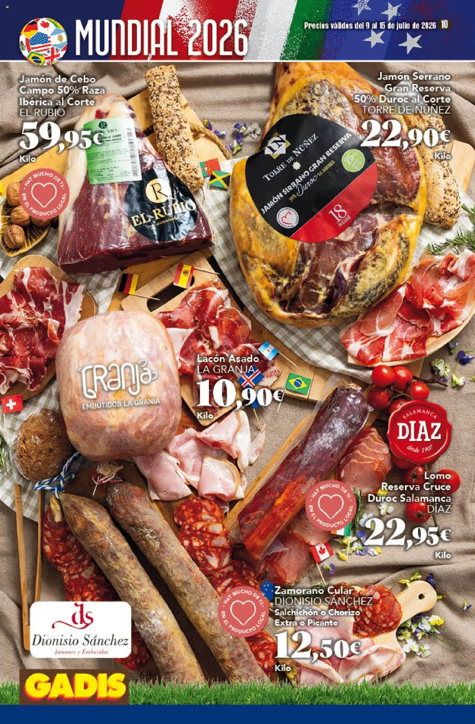 Gadis folleto │ válido desde el 09/07/2026 | Página: 10 | Productos: Jamón serrano, Jamón, Νυχτικό