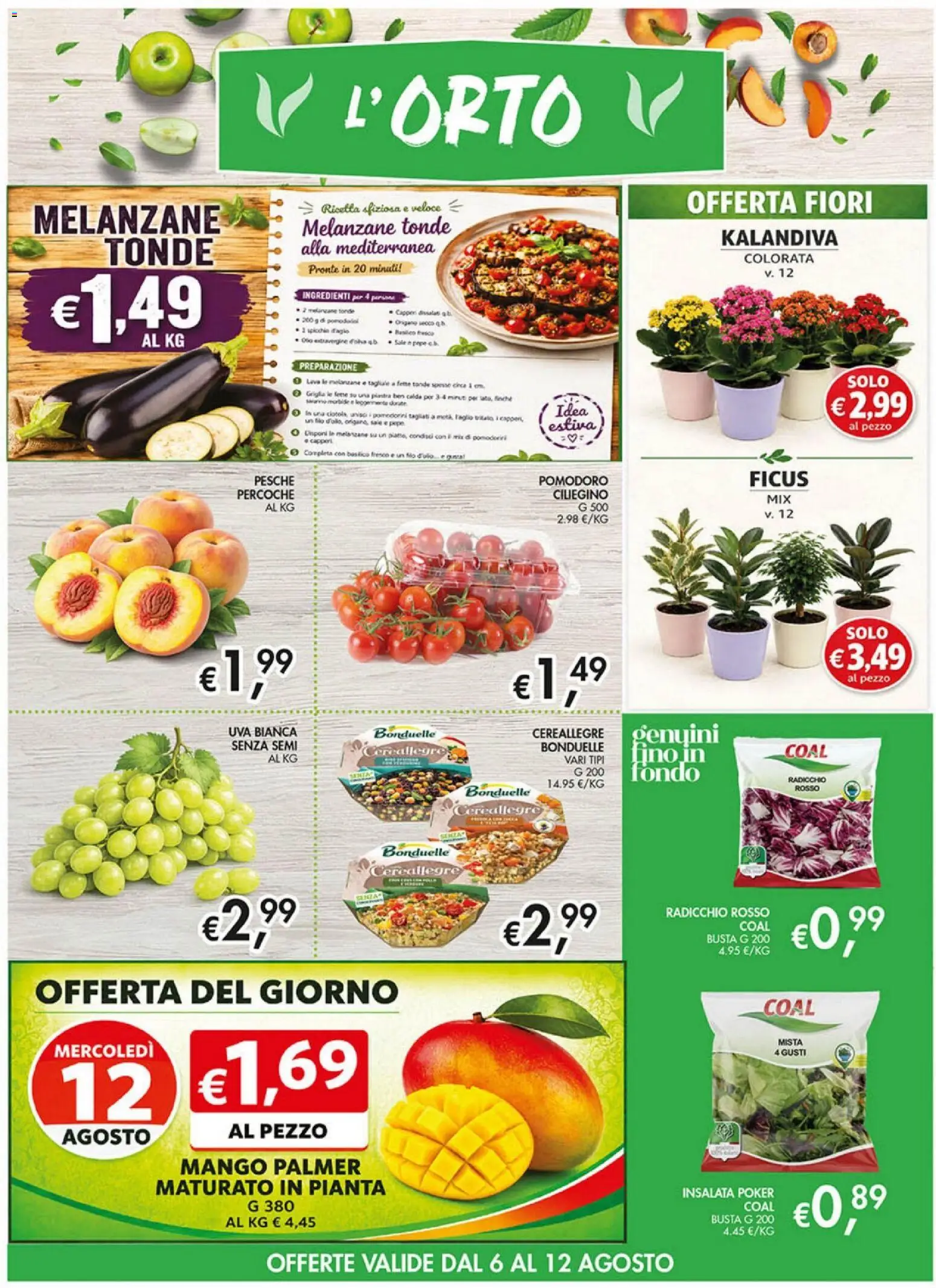 Volantino Coal del 30/07/2026 | Pagina: 3 | Prodotti: Insalata, Pomodoro, Mango, Basilico