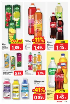 CEDEVITA, Ledeni čaj, breskva-limun, ili šumsko voće-limun, 1,5 l - Pregled kataloga iz trgovine Plodine, vrijedi od 09.09.2026 | Stranica: 33
