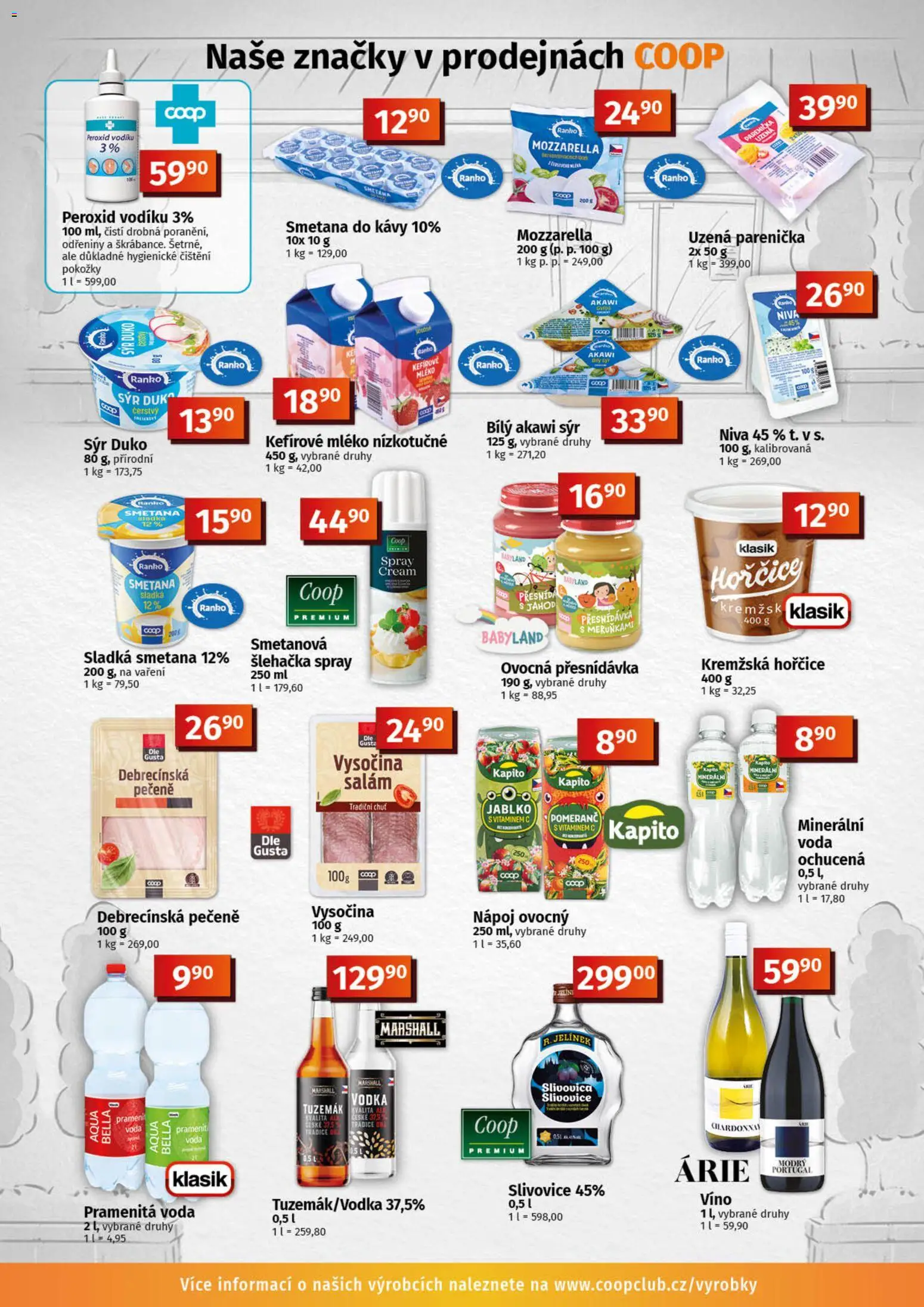 Konzum leták od 17.06.2026 | Strana: 9 | Produkty: Mléko, Sýr, Smetana do kávy, Minerální voda