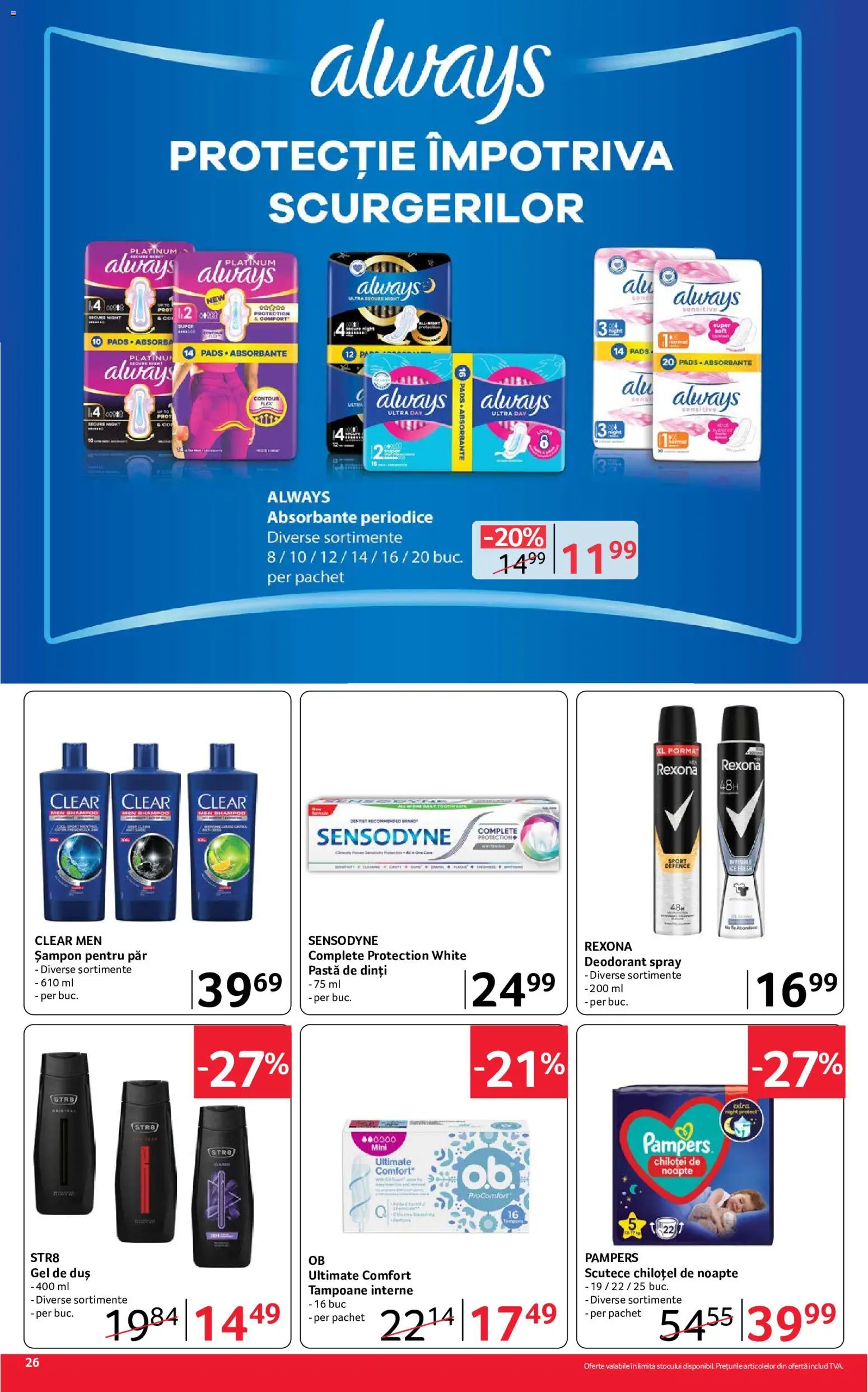 Noul catalog Selgros – valabil de la 26.06.2026 | Pagină: 26 | Produse: Simit, Duș, Șampon, Pastă de dinți