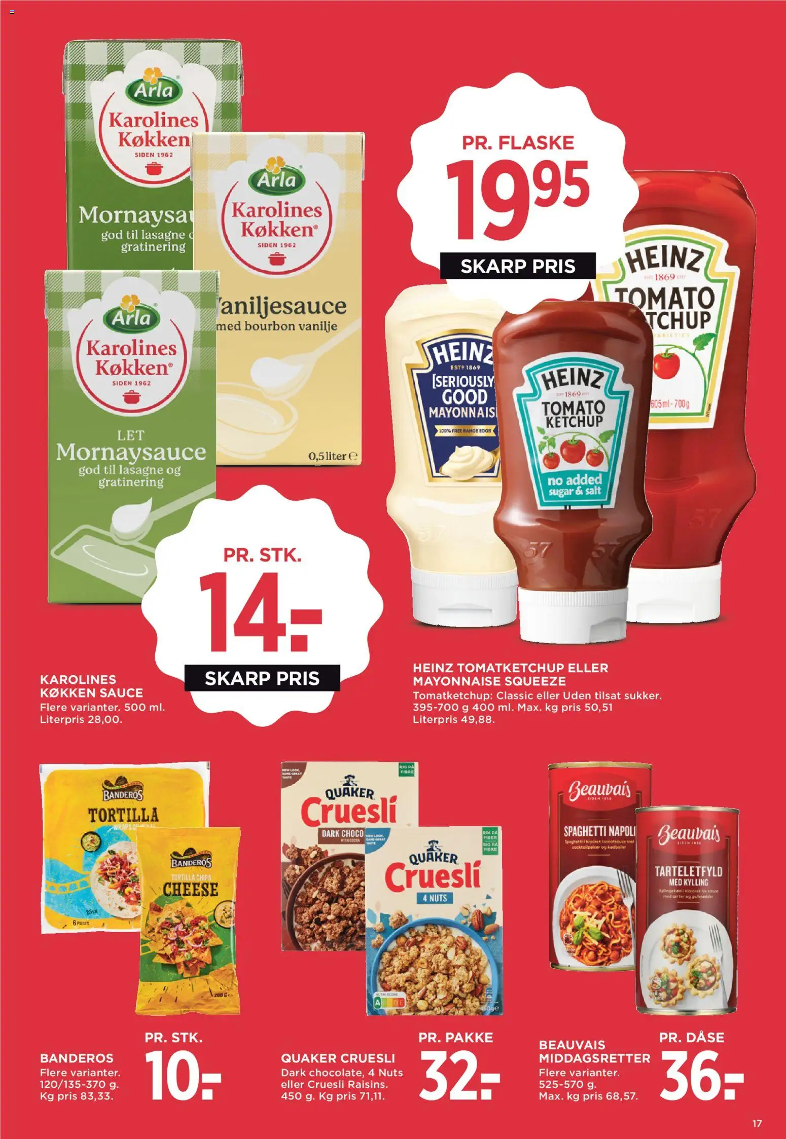 Meny tilbudsavis – gyldig fra 24.04.2026 | Side: 26 | Produkter: Ketchup, Cocktailpølser, Salt, Carpete