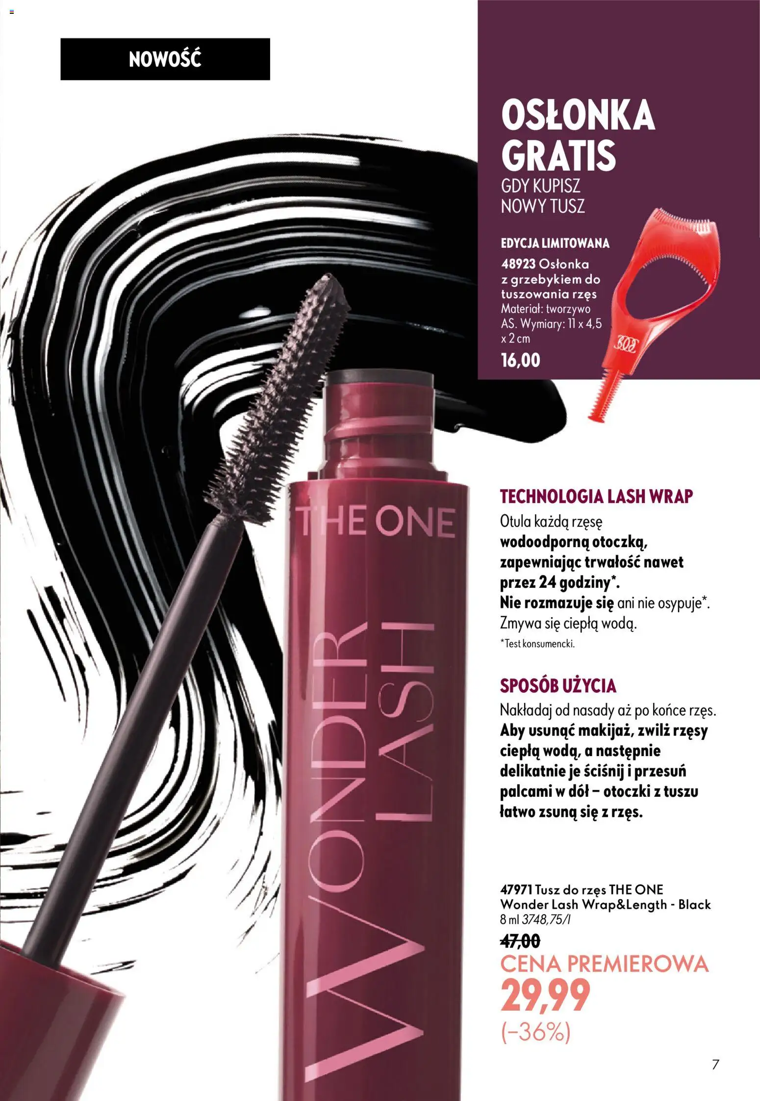 Oriflame Katalog 13 2026 od 09.09.2026 | Strona: 7 | Produkty: Tusz do rzęs