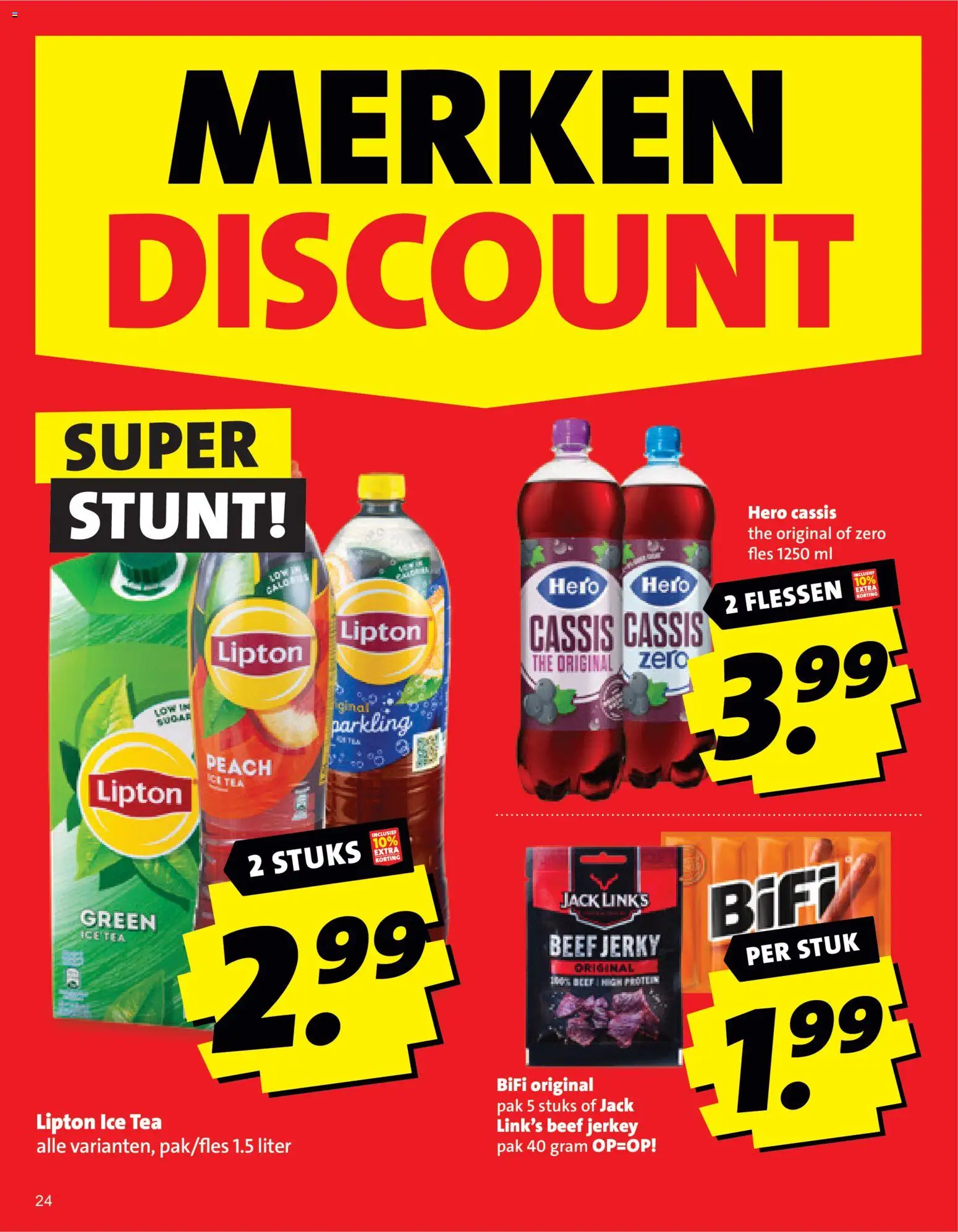 {H1} | Pagina: 24 | Producten: Jerky, Fles, Ice Tea, Jack Links