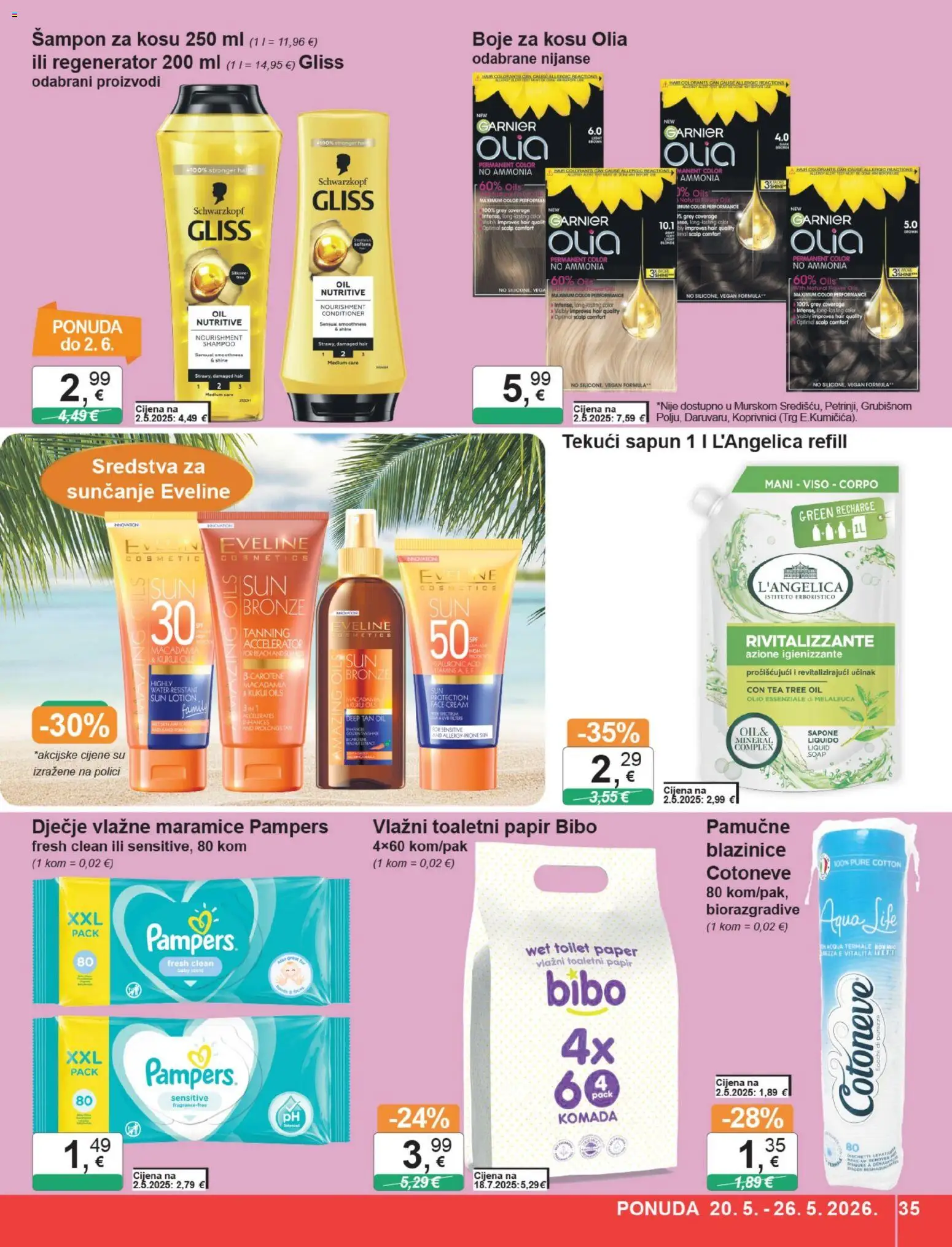 KTC katalog | vrijedi od 20.05.2026 | Stranica: 35 | Proizvodi: Regenerator, Sapun, Toaletni papir, L'Angelica