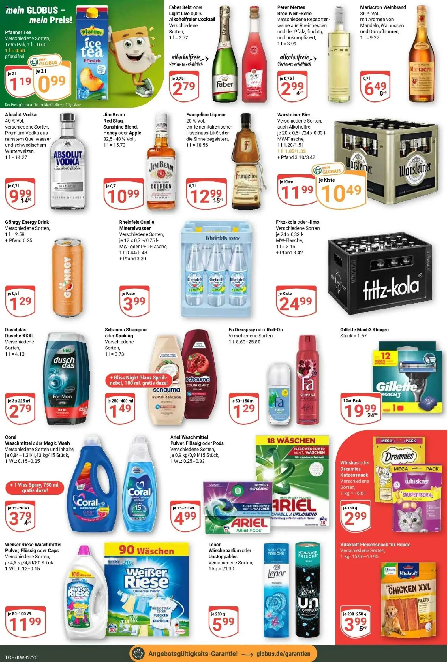 Globus Prospekt Tönisvorst (ab 03.08.2026) » Angebote online | Seite: 3 | Produkte: Schauma shampoo, Apple, Duschdas, Rheinfels quelle