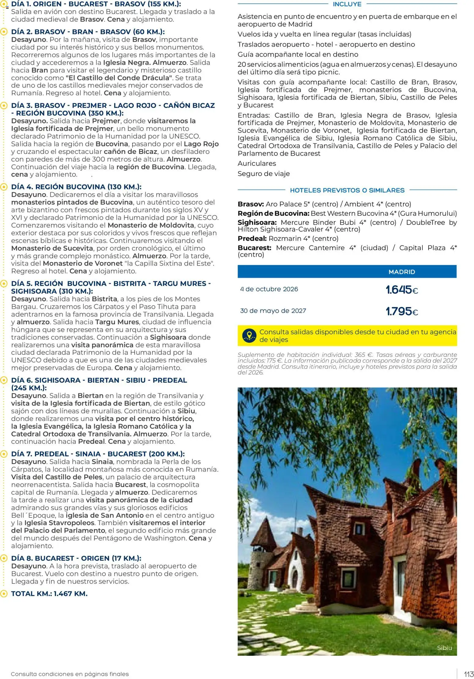 Viajes El Corte Inglés Club de Vacaciones otoño primavera │ válido desde el 01/09/2026 | Página: 113